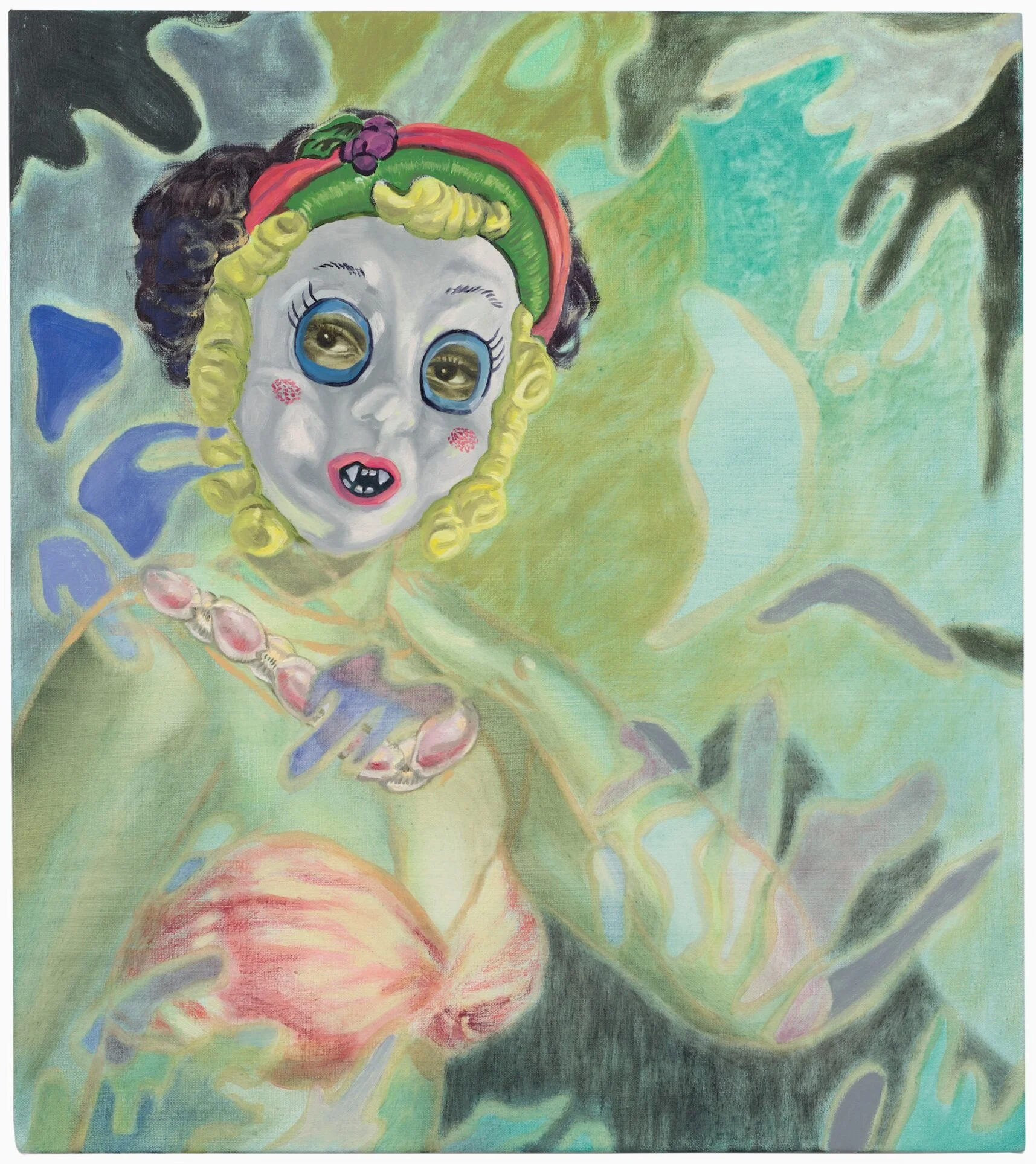   Other Side - Dorothy as Sea Vamp,&nbsp; 18" x 16" oil and acrylic on canvas, 2017 