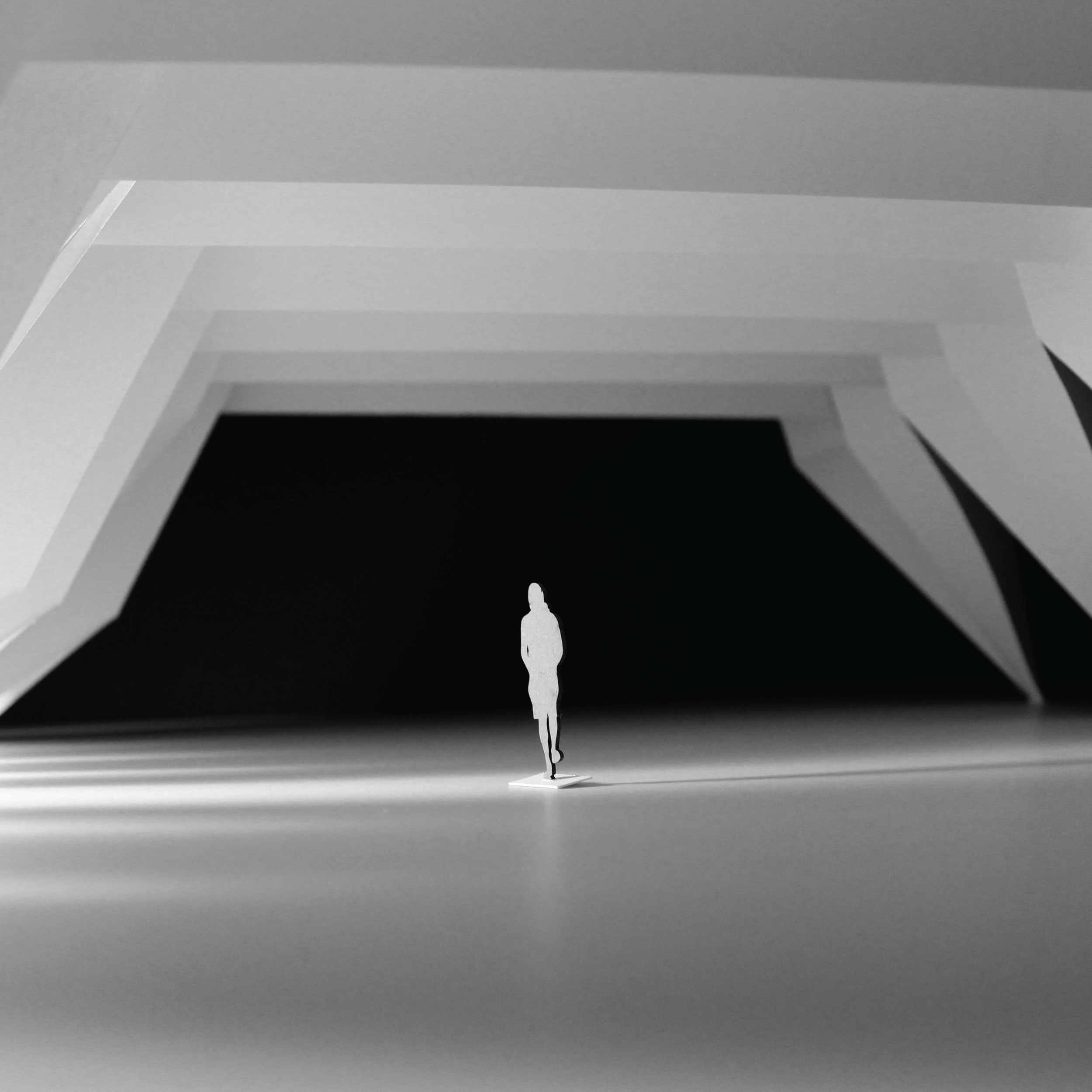 Interior view of the folded pavillion.