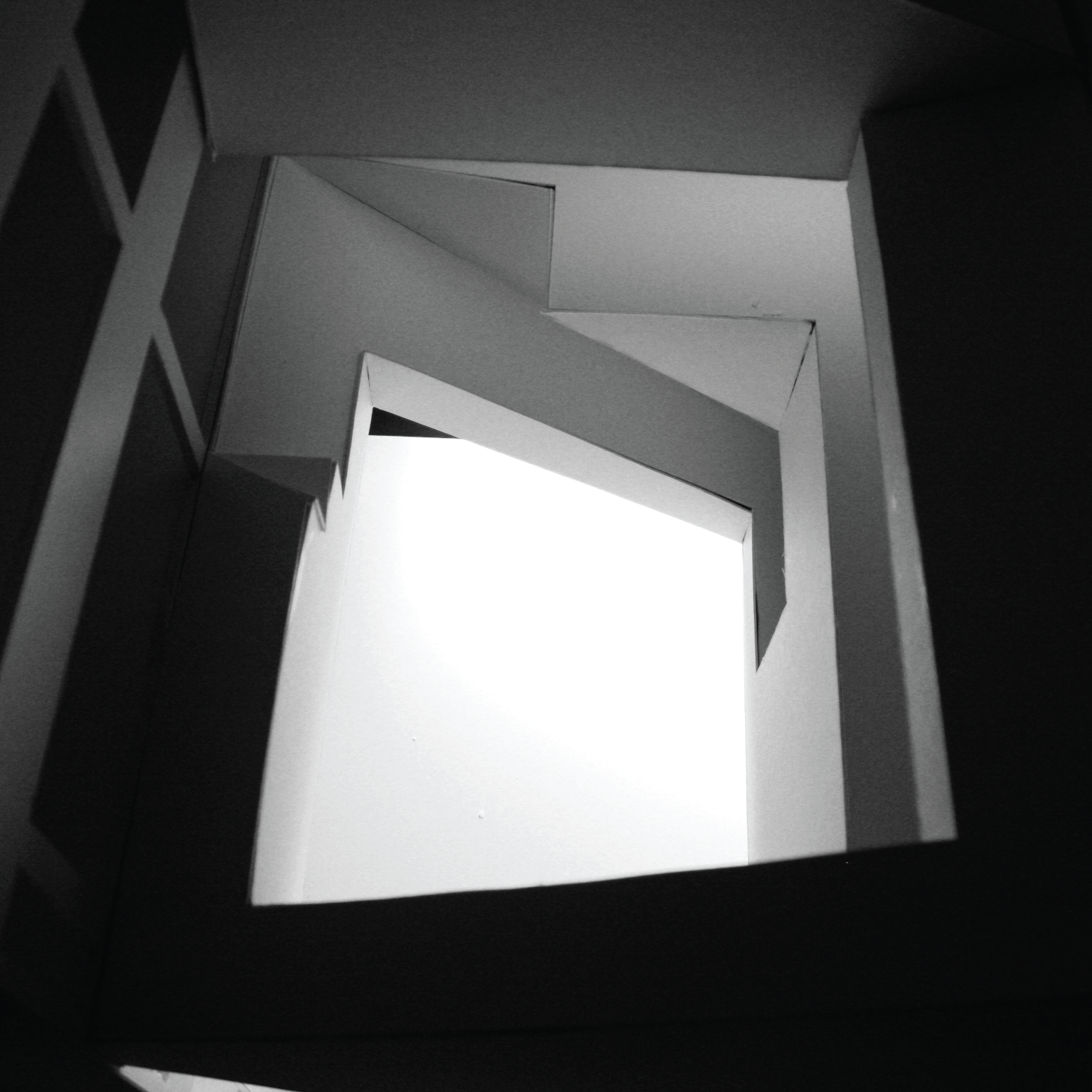 Aerial view of central void.