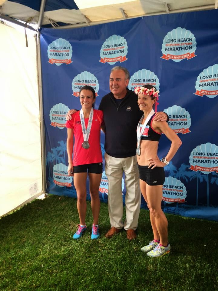 Marie and Hilary after the Long Beach Half.