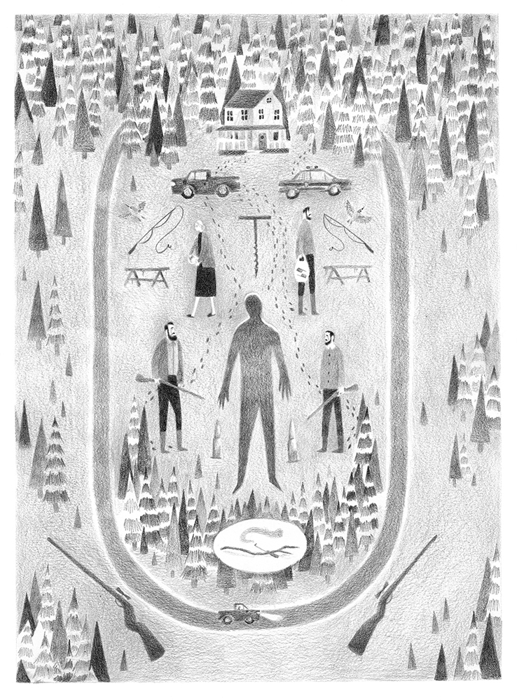 Illustration for Sean Devlin's 'Sinking' - Cardiff Review, Fall 2016