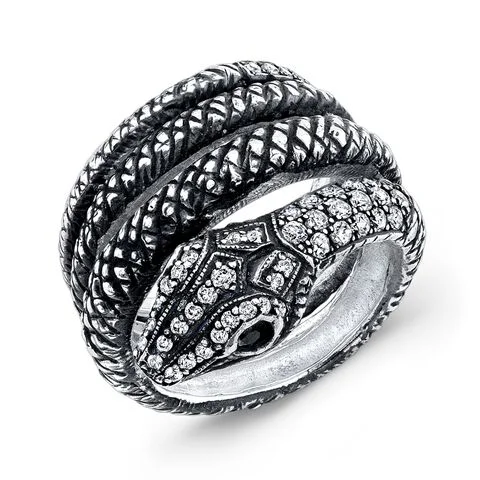 Silver & Diamond Serpent