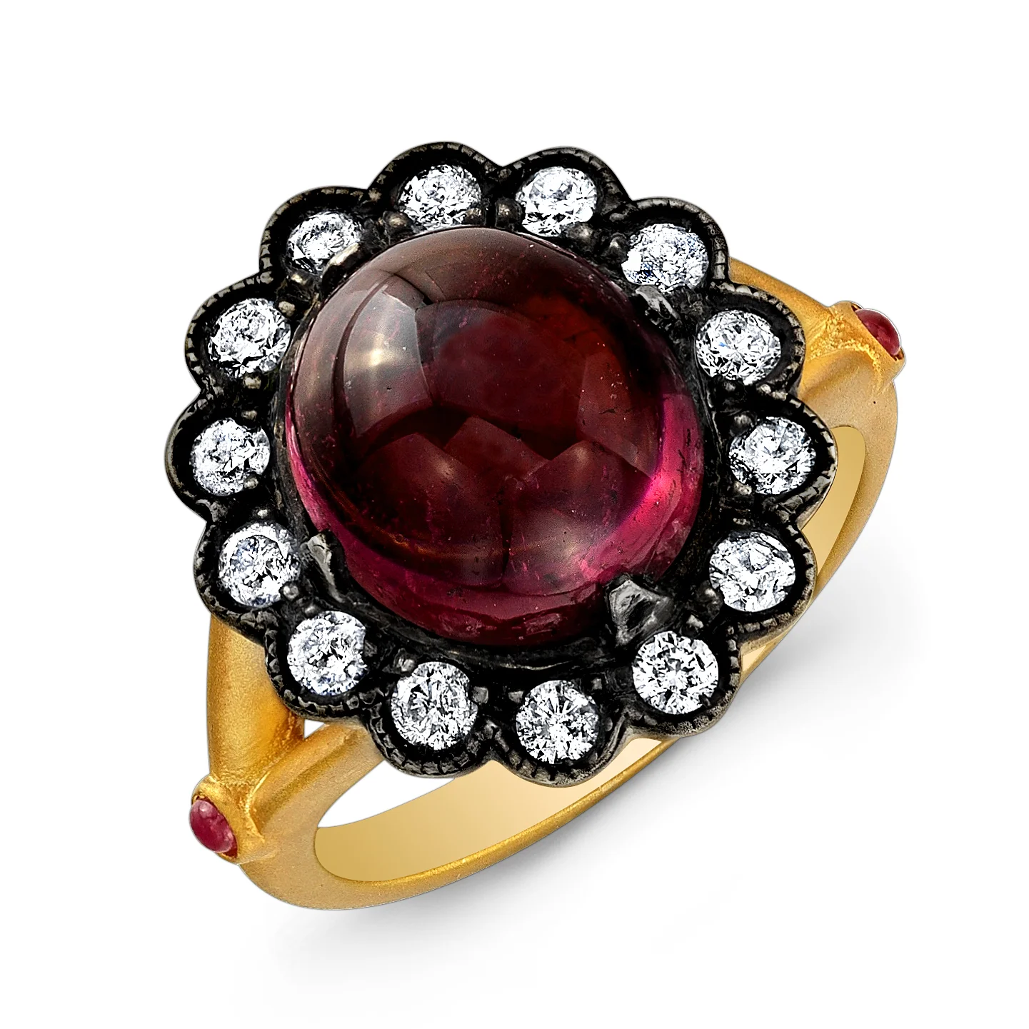 Tourmaline Diamond Flower