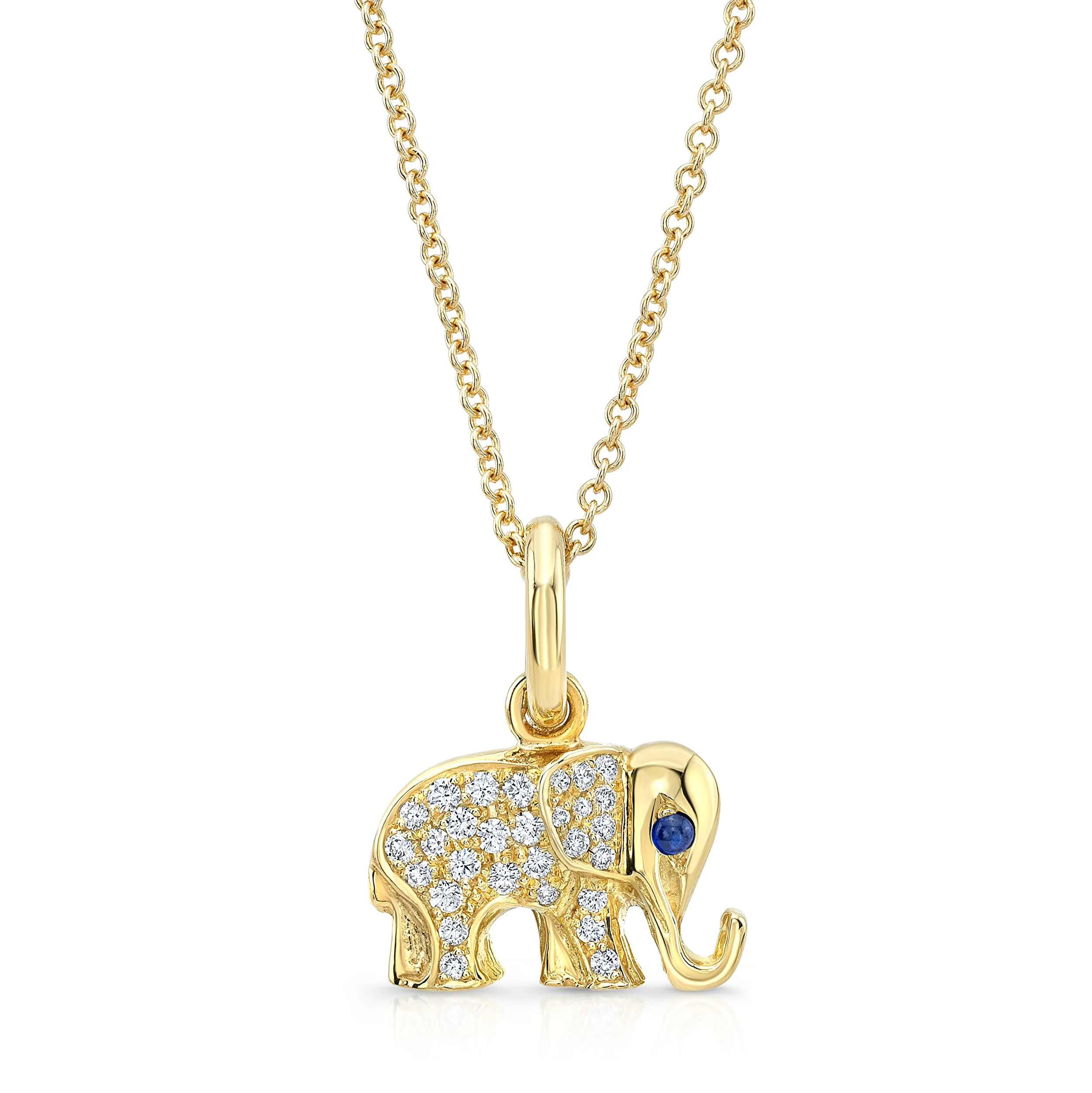 Sparkle Yellow Elephant Charm