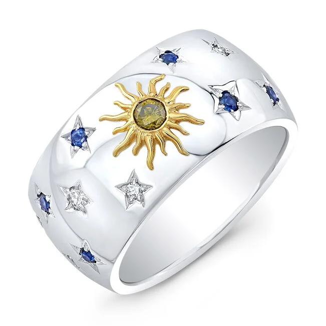 Moon, Sun & Stars  Ring 