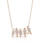 Love Birds on a Vine  Pendant 