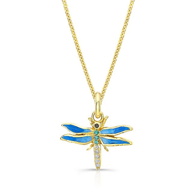 Dragonfly Pendant/Charm blue