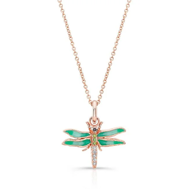 Dragonfly Pendant/Charm green 