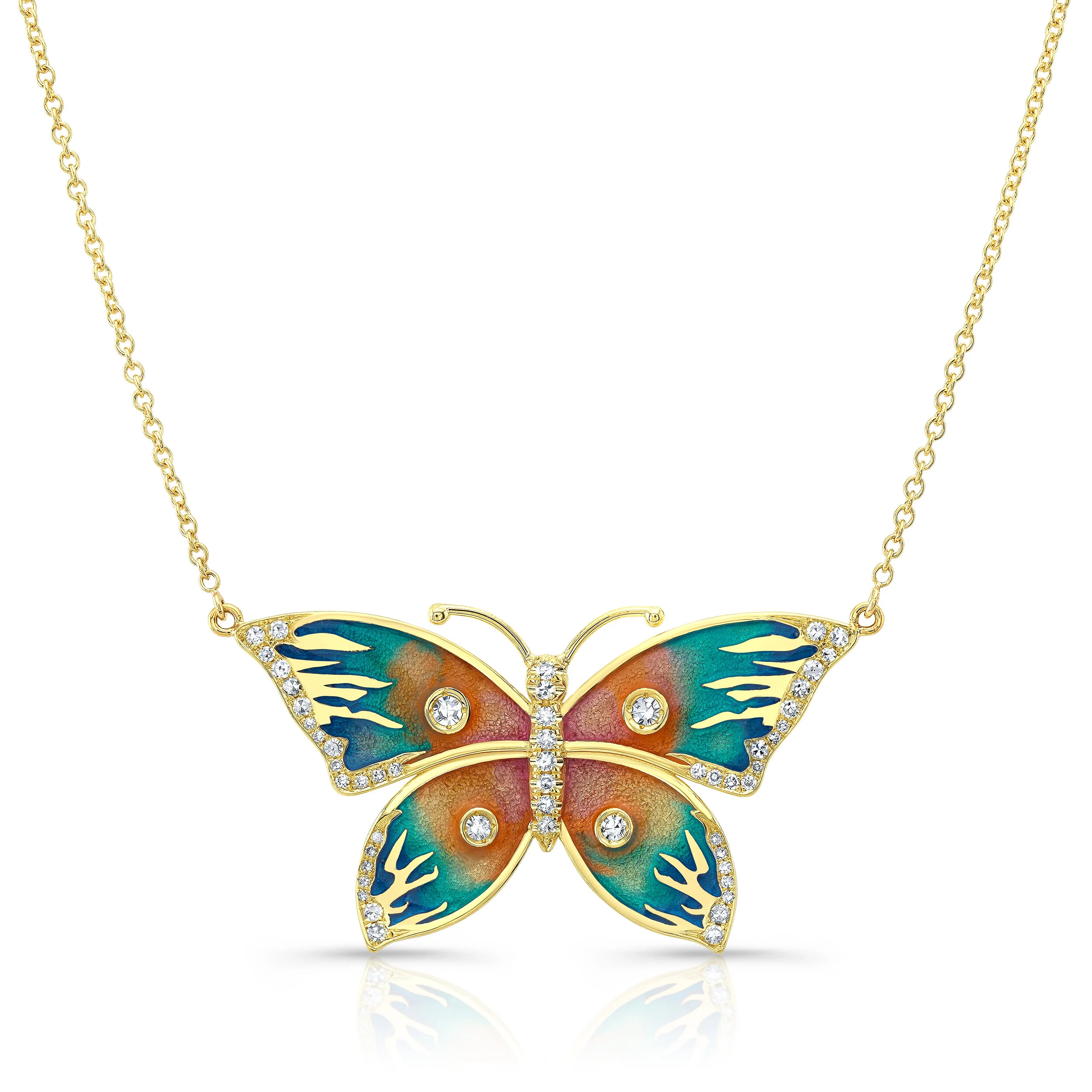 PENDANT/NECKLACE Butterfly Clementine