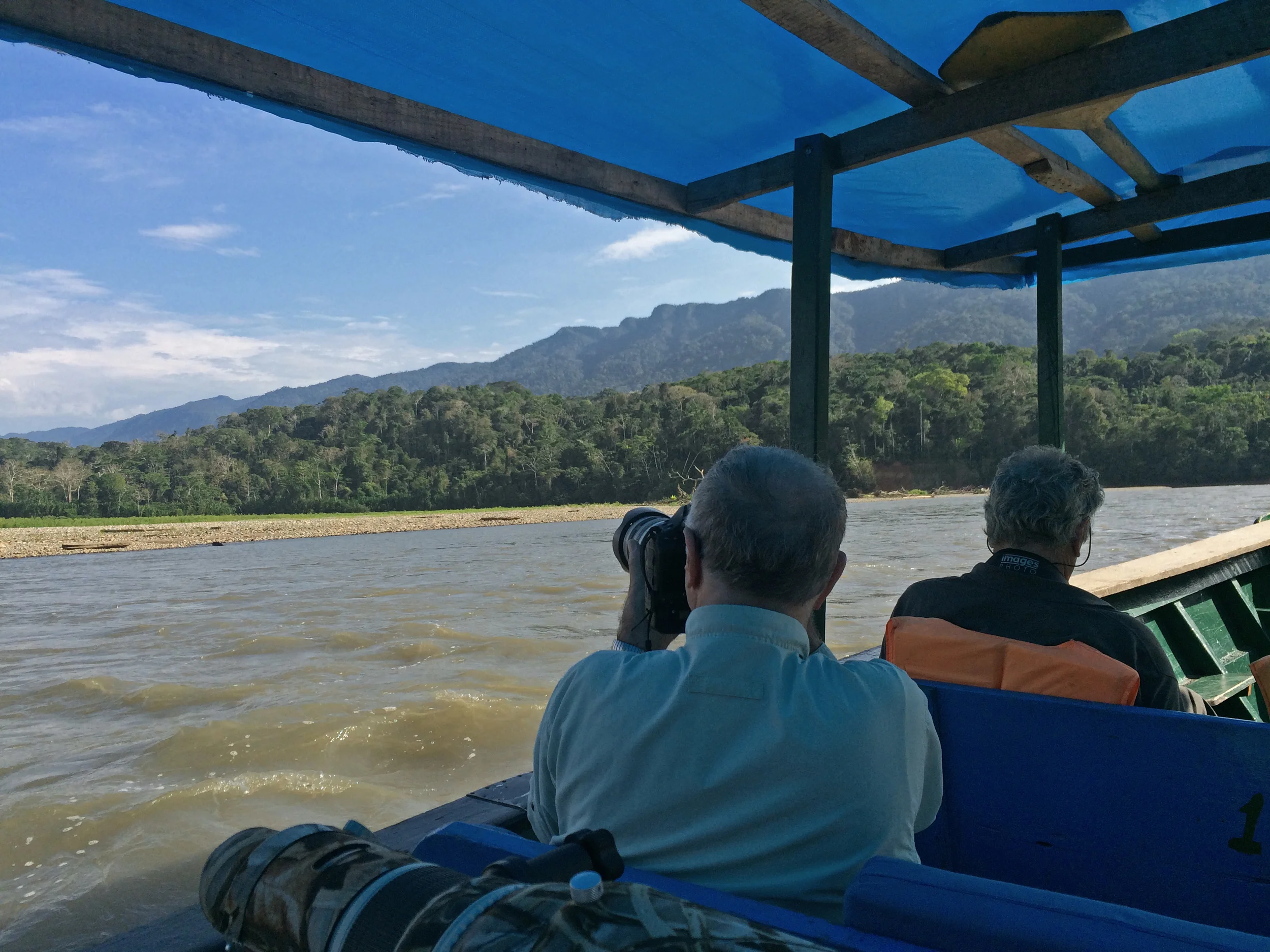 Lou snaps away as we pass by the last Andean foothills.