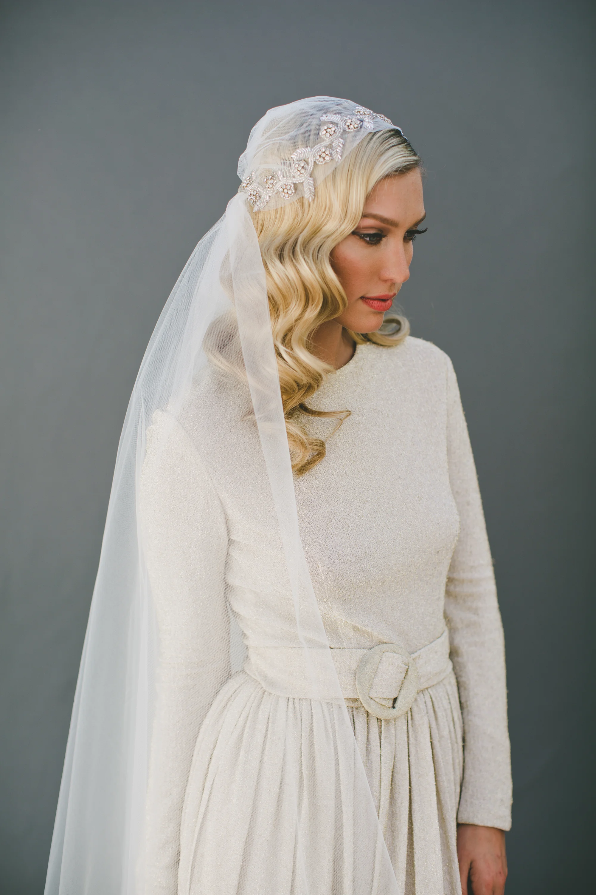 Woodland Princess Crown Juliet Cap Veil #1515