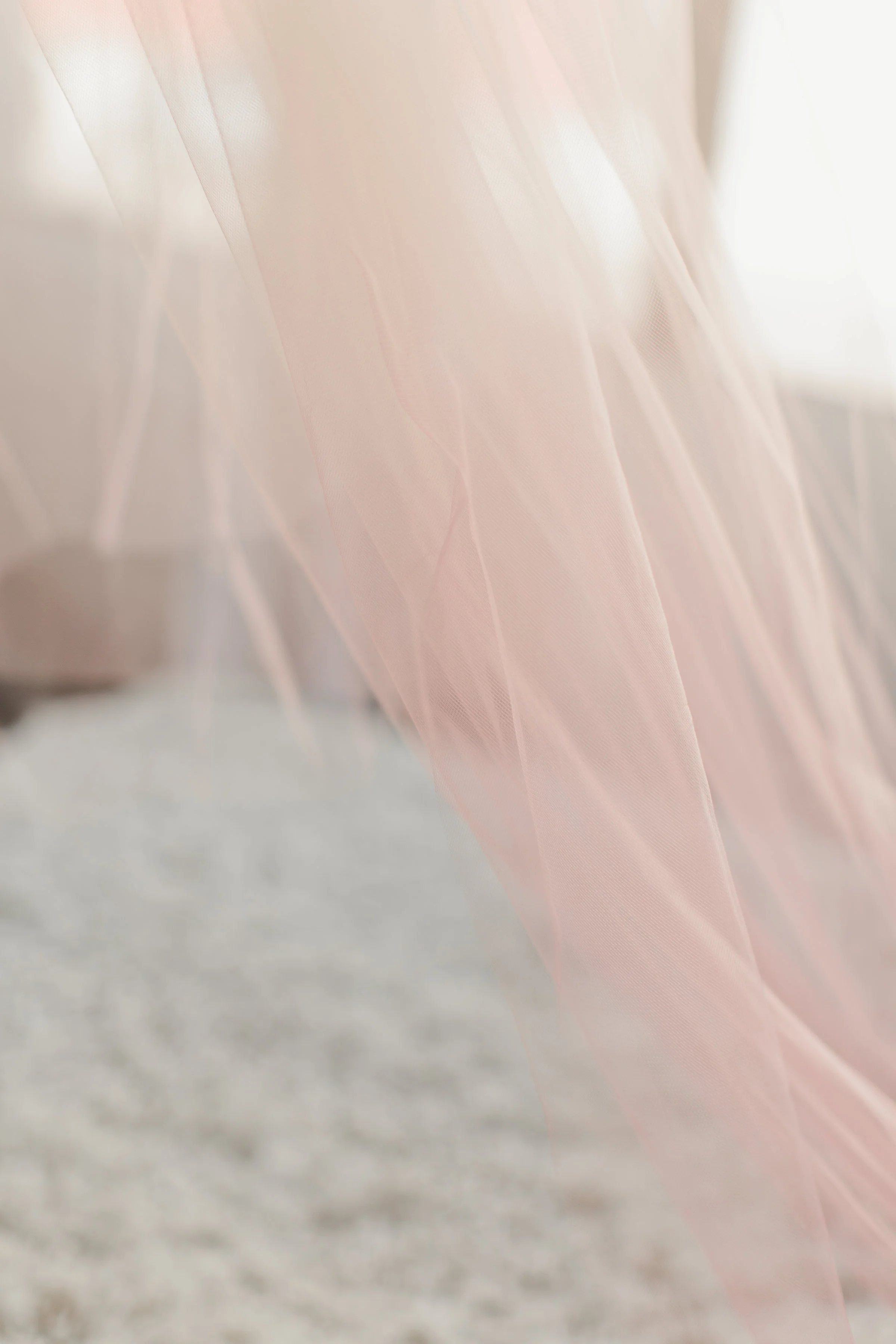 Blush Ombre Little Something Wedding Veil #1710