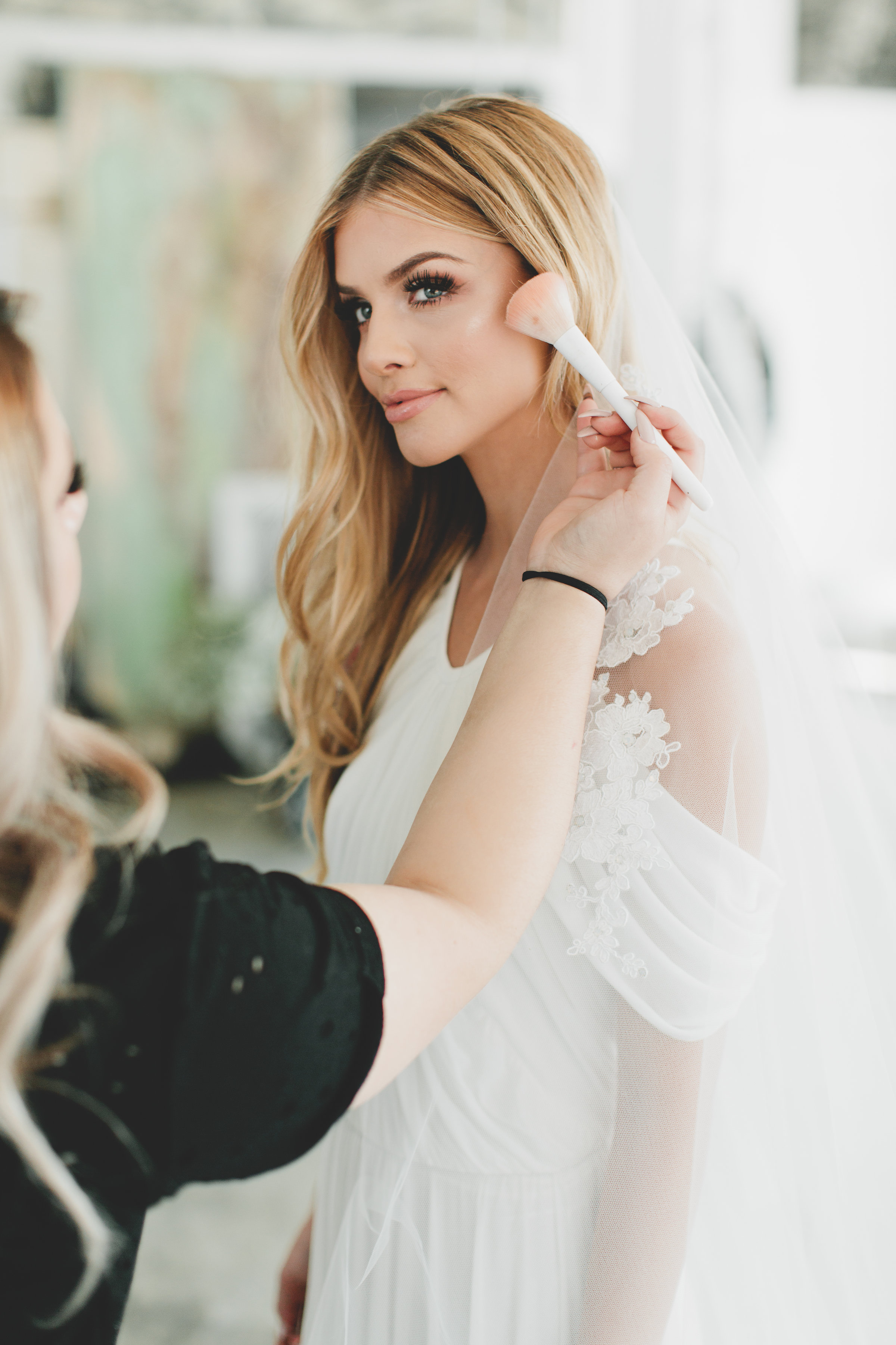 Crystal Opal Lace Drop Veil #1721