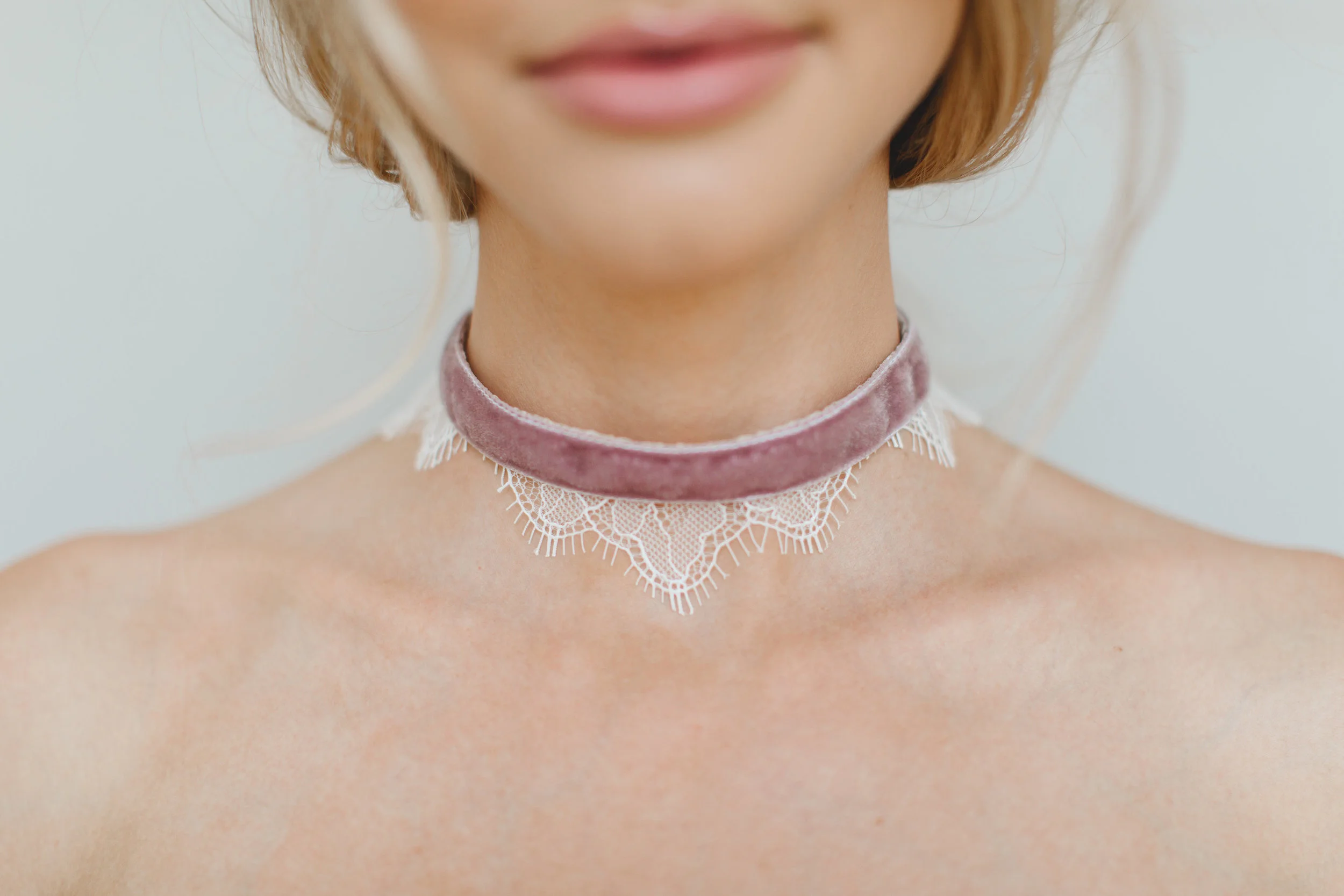 Chantilly Lace Velvet Choker #1742