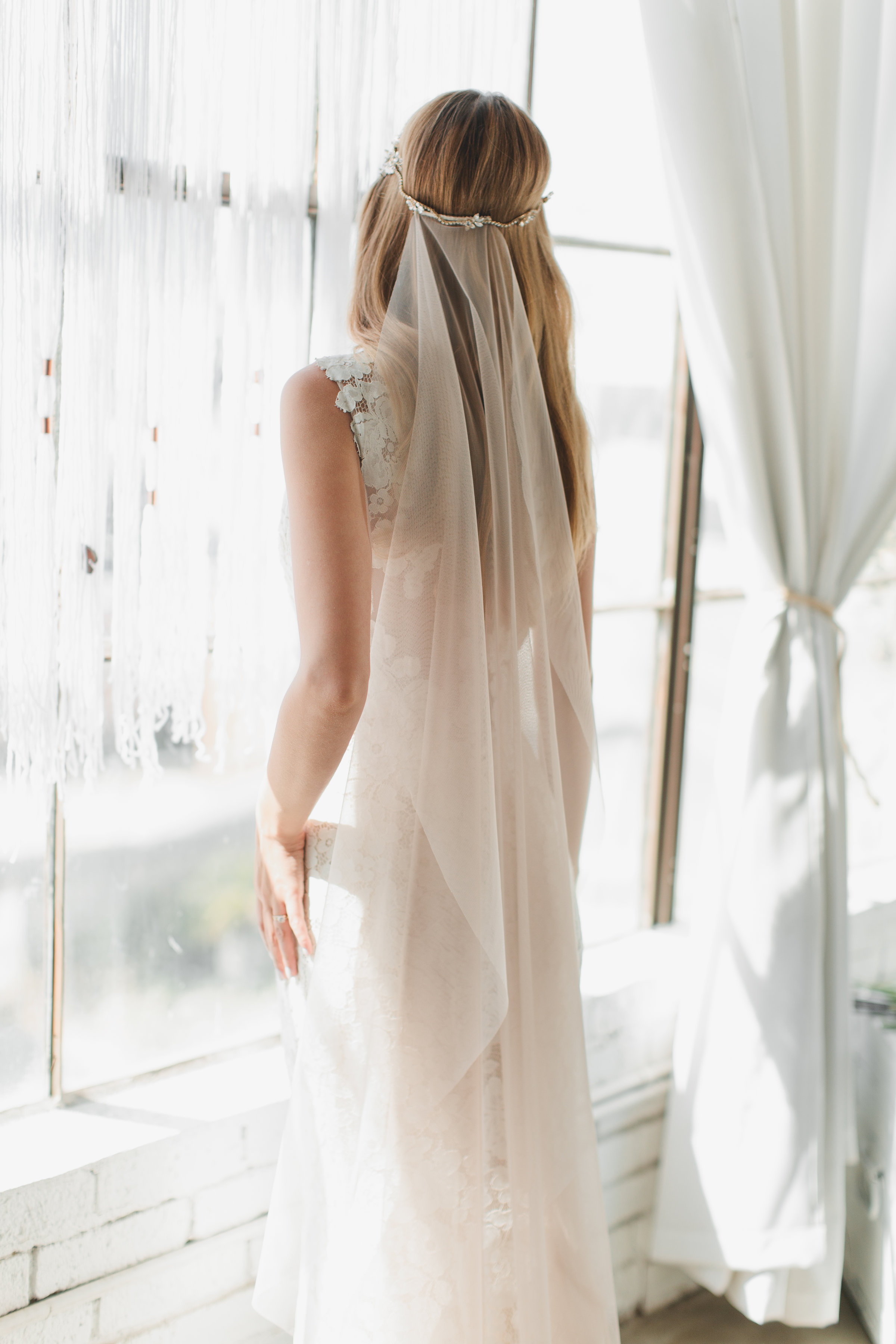 English Net Nothing Wedding Veil #1714