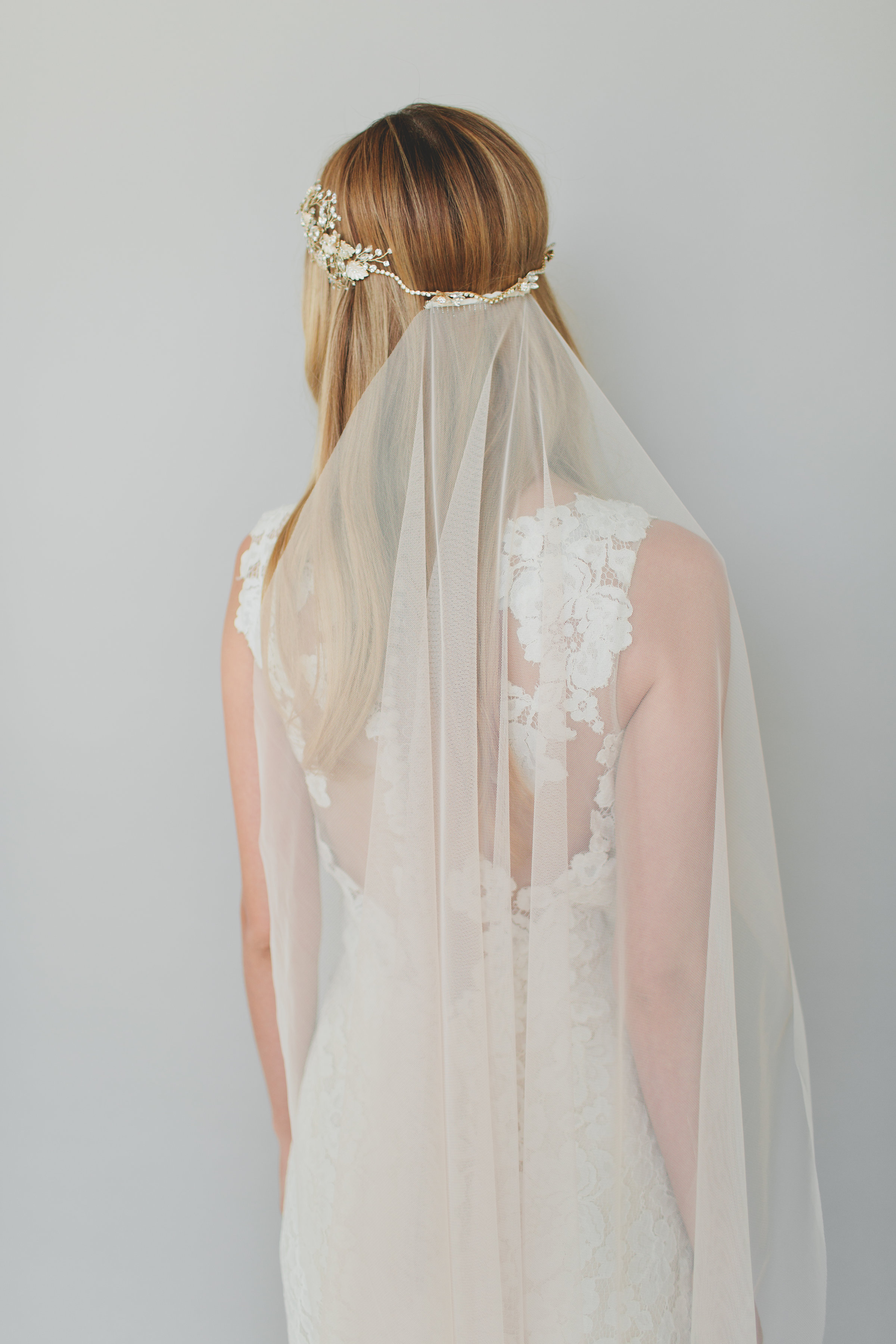 English Net Nothing Wedding Veil #1714