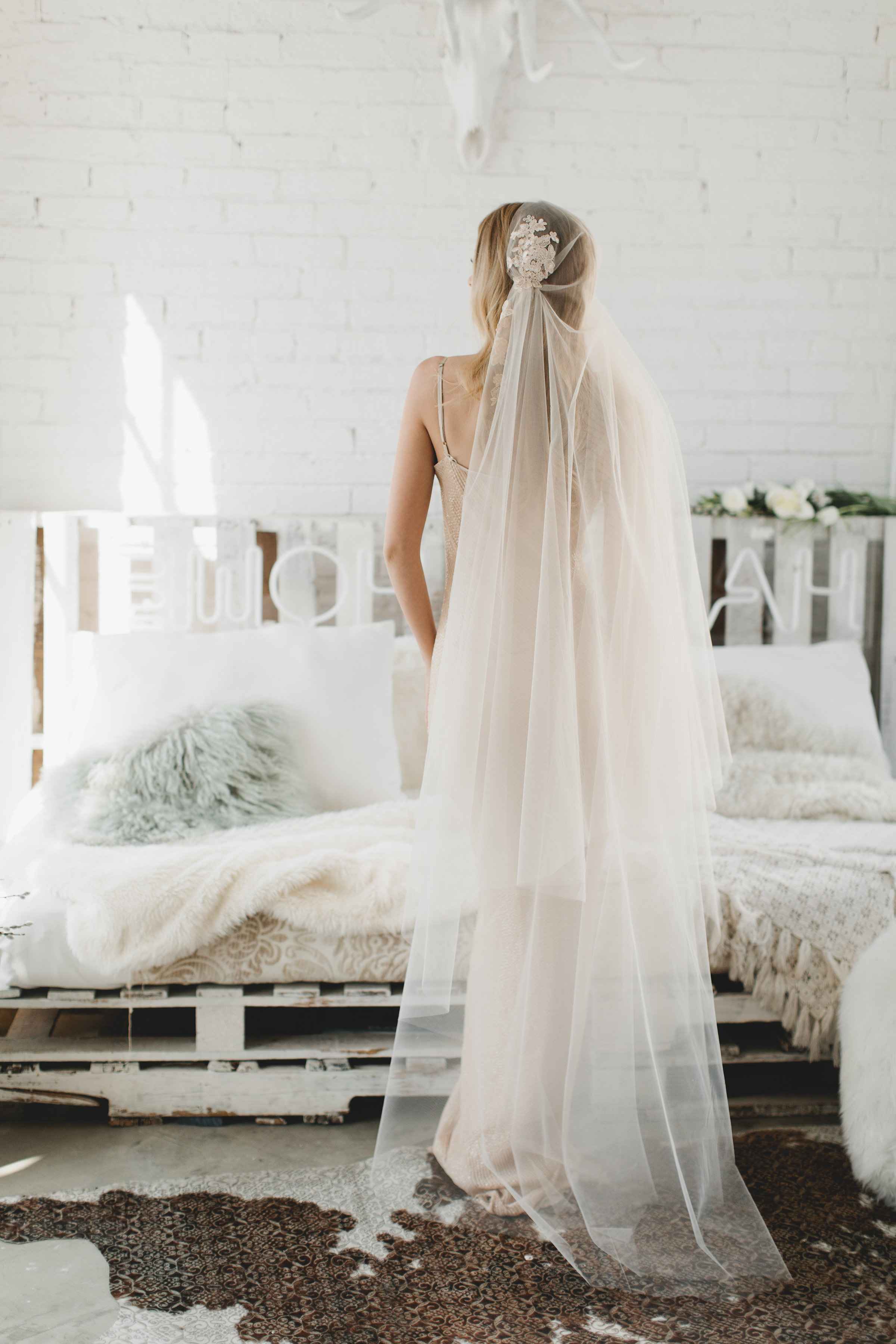 Lace Juliet Cap Veil Style #1725