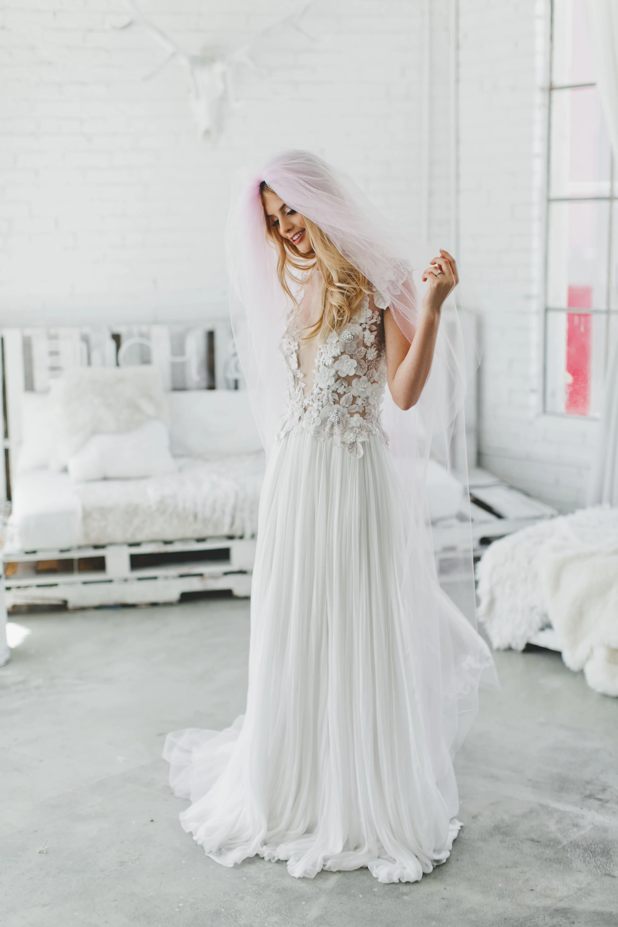 Triple Layer Little Something Wedding Veil #0802