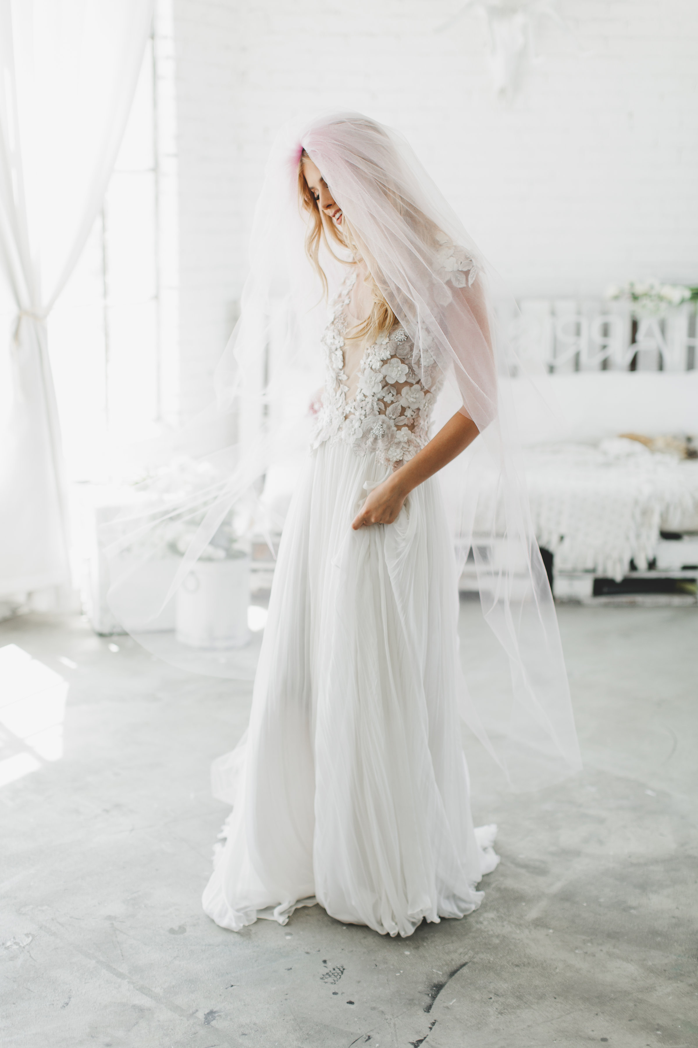 Triple Layer Little Something Wedding Veil #0802