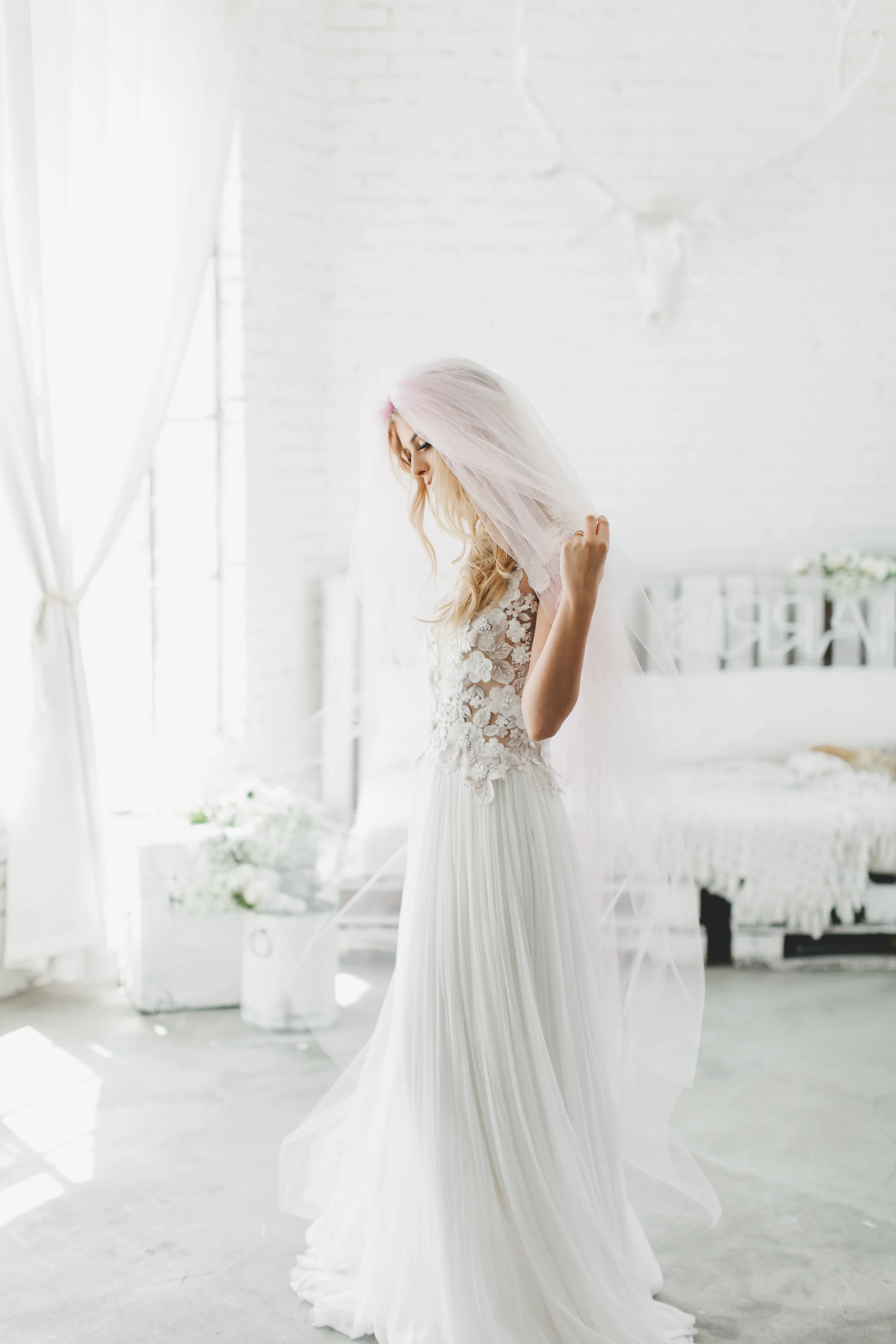 Triple Layer Little Something Wedding Veil #0802