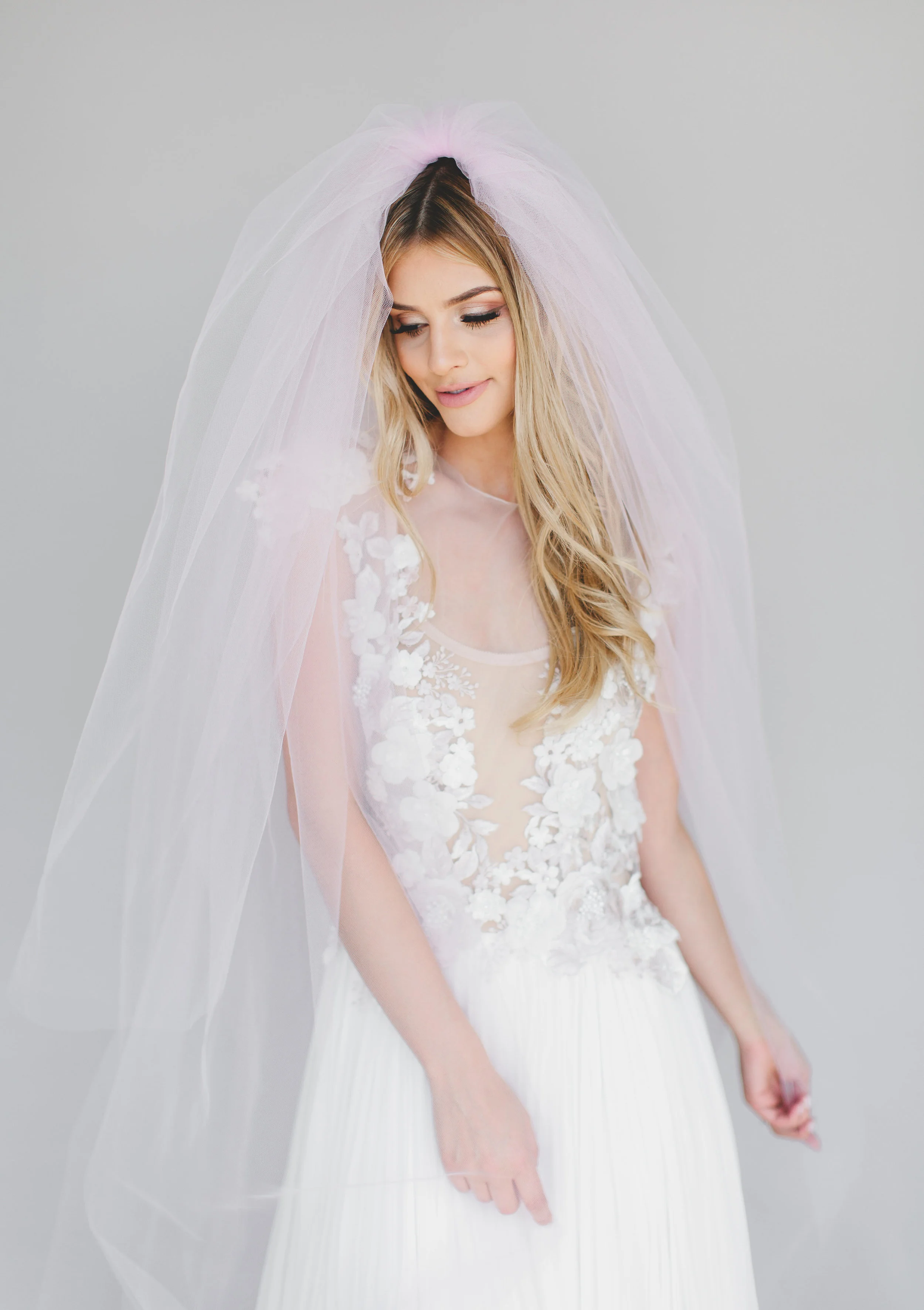 Triple Layer Little Something Wedding Veil #0802