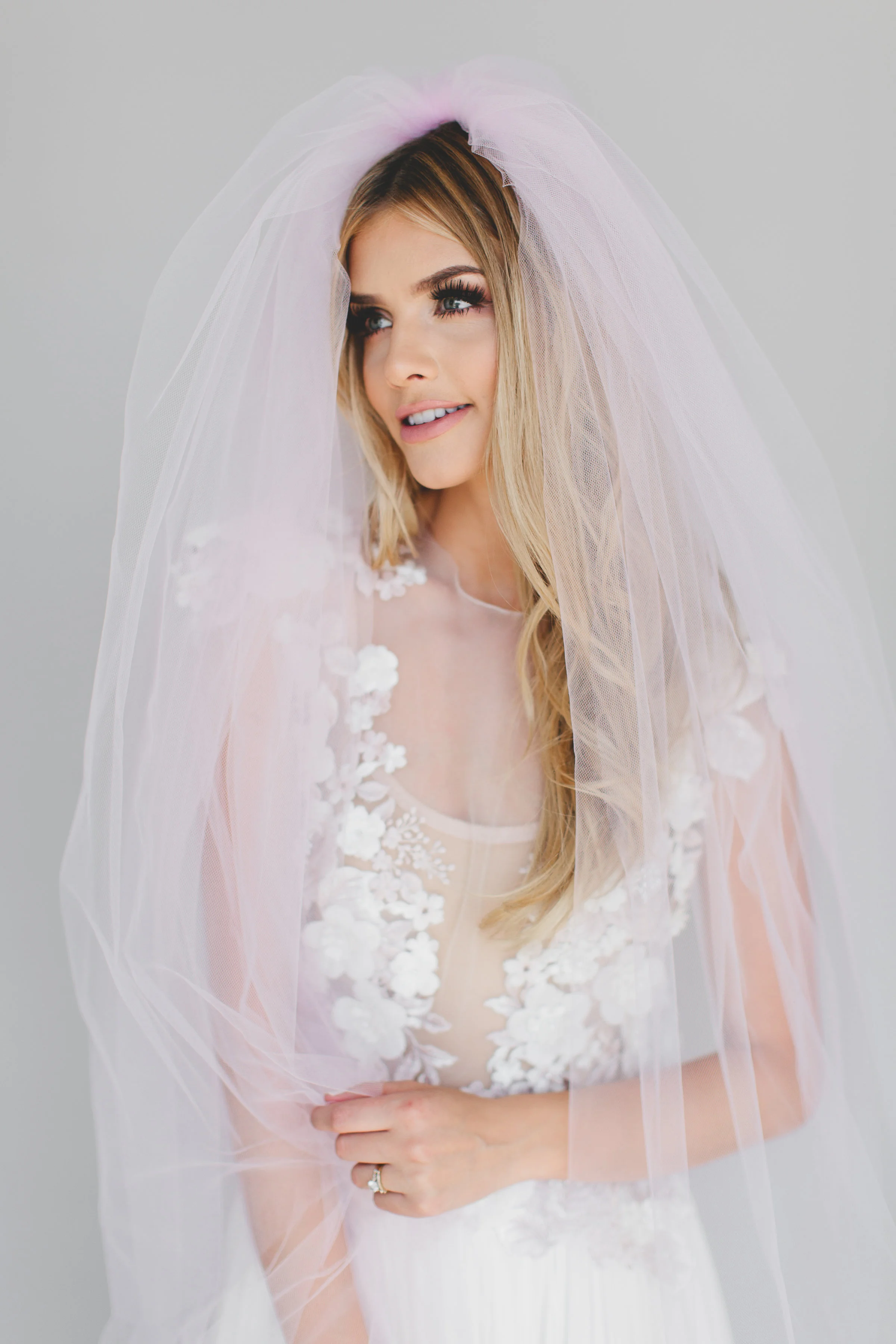 Triple Layer Little Something Wedding Veil #0802