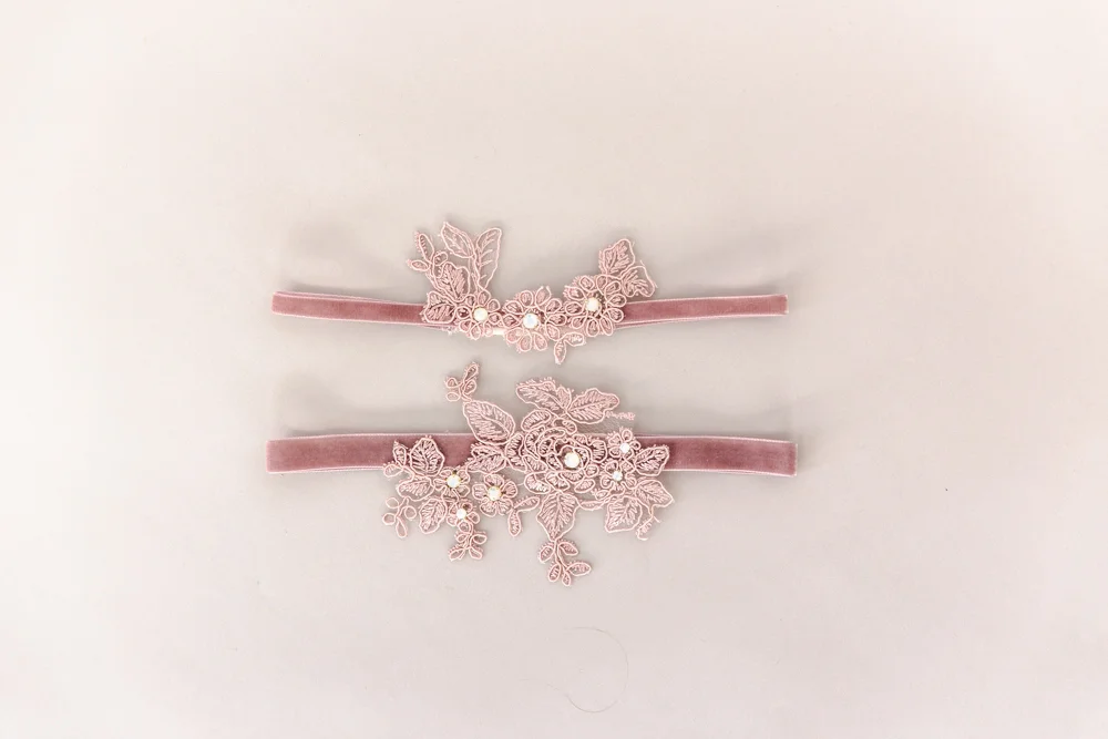 Rose Lace Garter Set #197