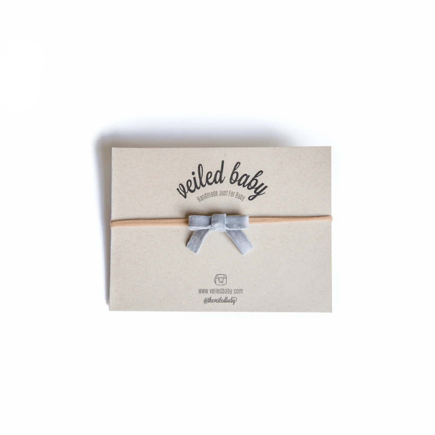 Gray Bitty Baby Bow #100