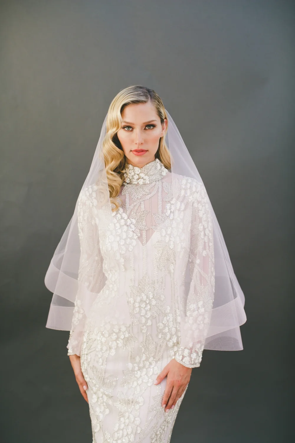 3" Horsehair Drop Wedding Veil #1203-3