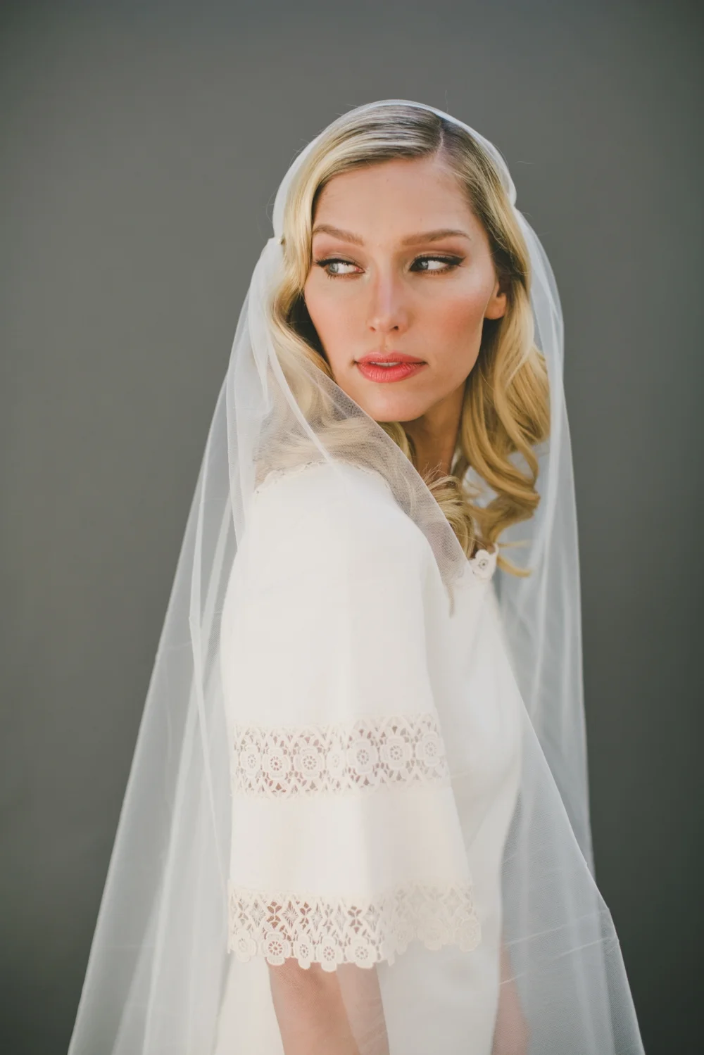Tulle Juliet Cap Veil #1107