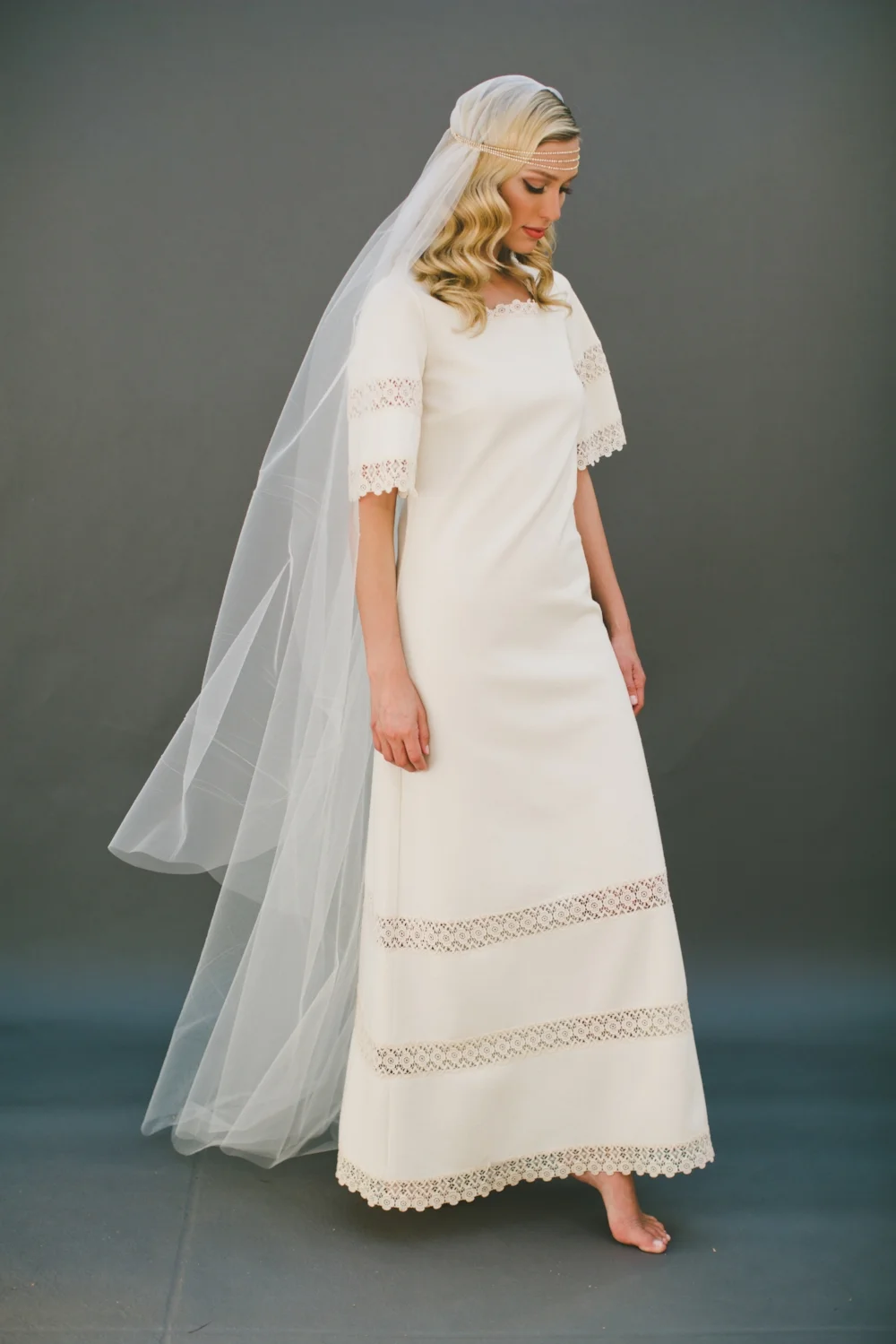 Tulle Juliet Cap Veil #1107