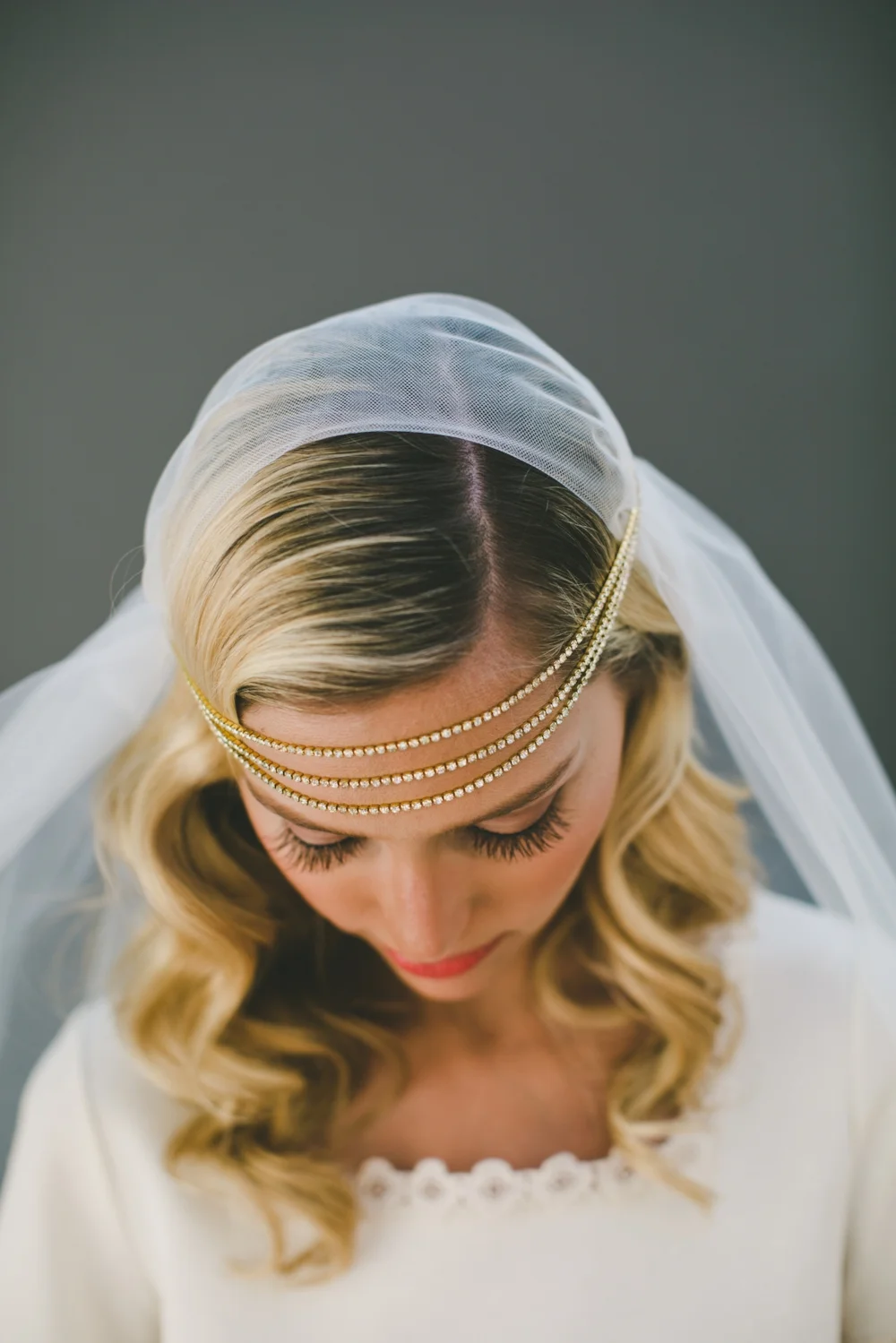 Tulle Juliet Cap Veil #1107