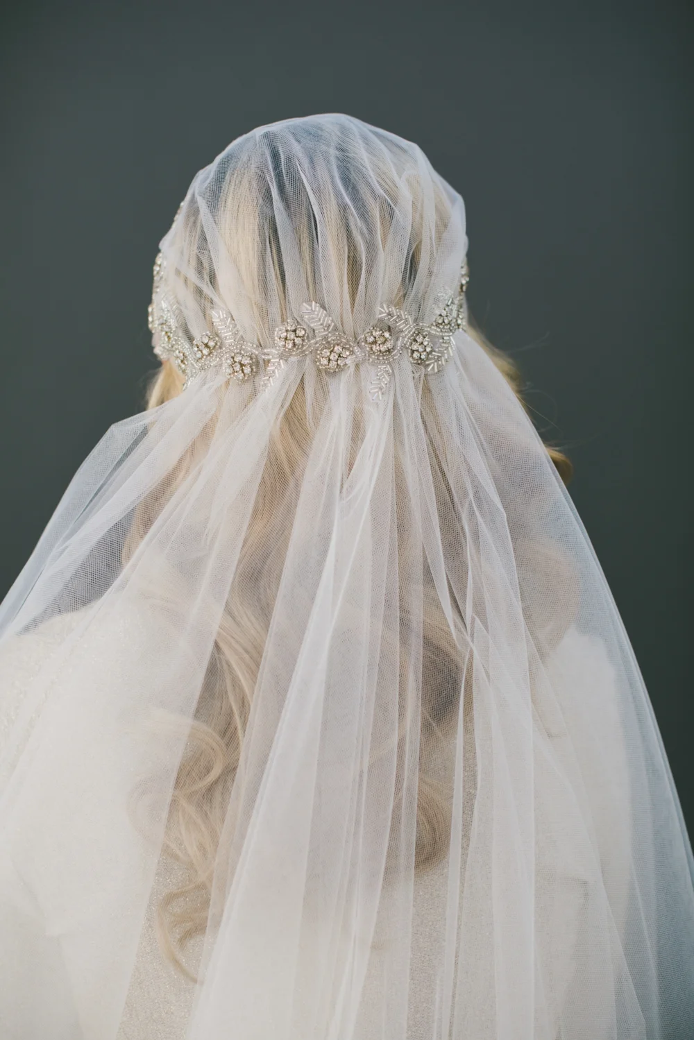Woodland Princess Crown Juliet Cap Veil #1515