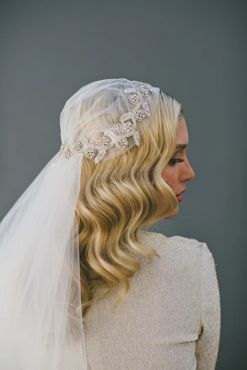 Woodland Princess Crown Juliet Cap Veil #1515