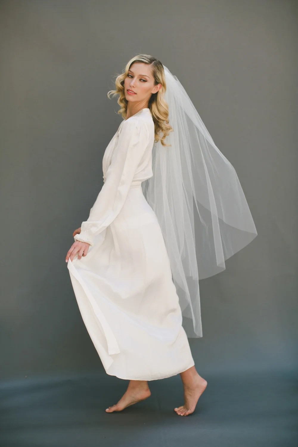 Double Layer Little Something Wedding Veil #0802