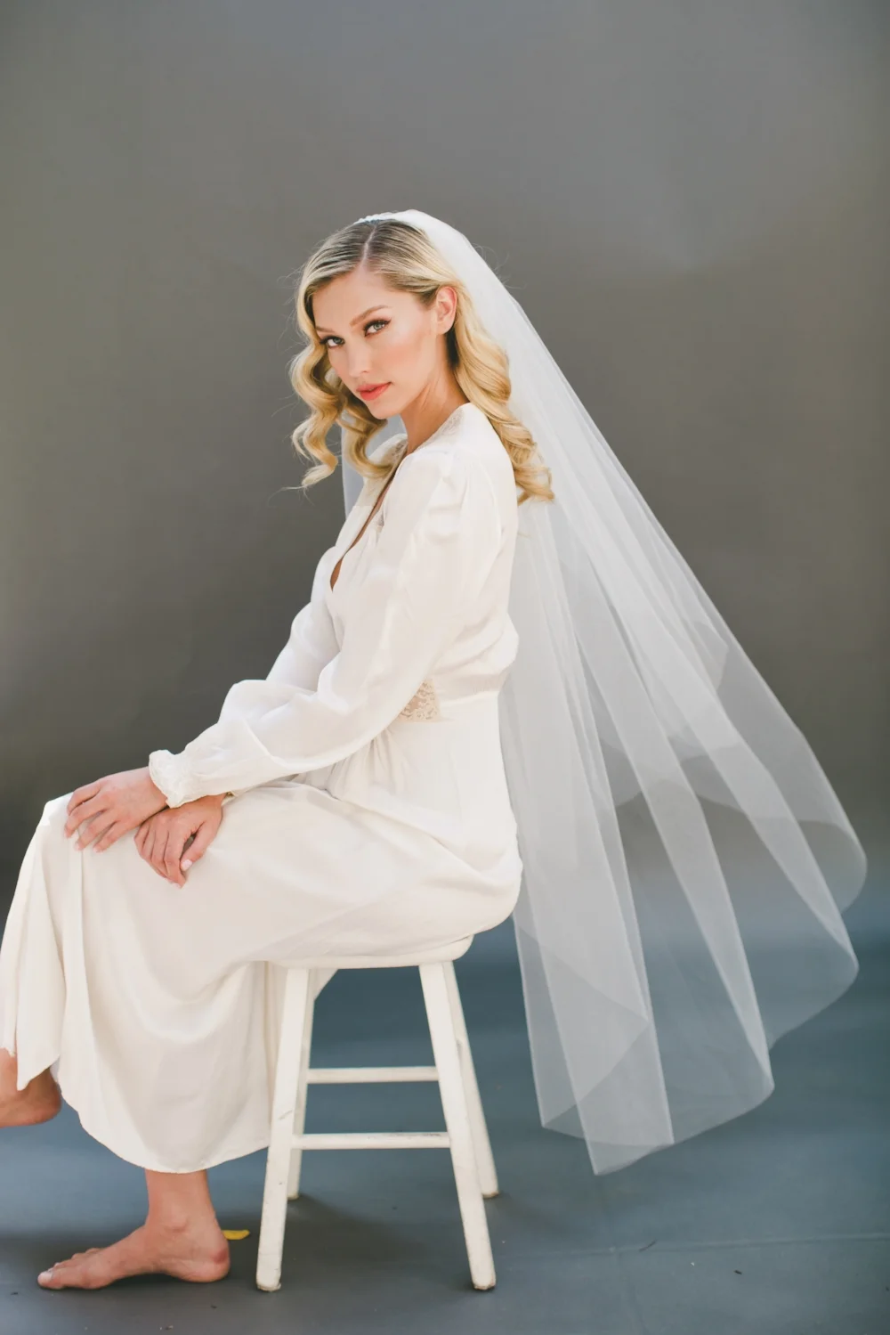 Double Layer Little Something Wedding Veil #0802