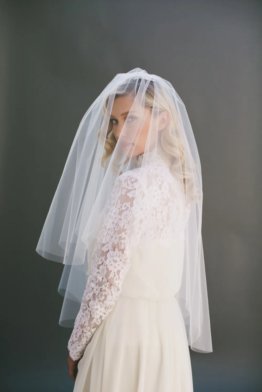 Double Layer Little Something Wedding Veil #0802