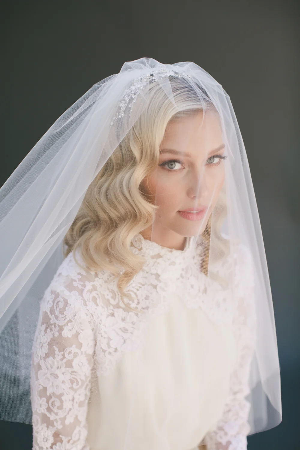 Double Layer Little Something Wedding Veil #0802