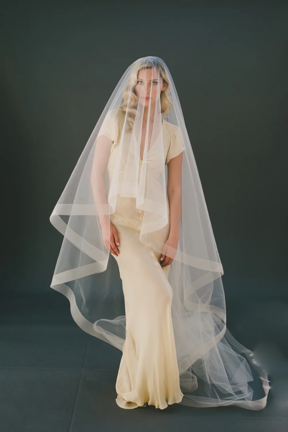 2" Horsehair Drop Wedding Veil #1203