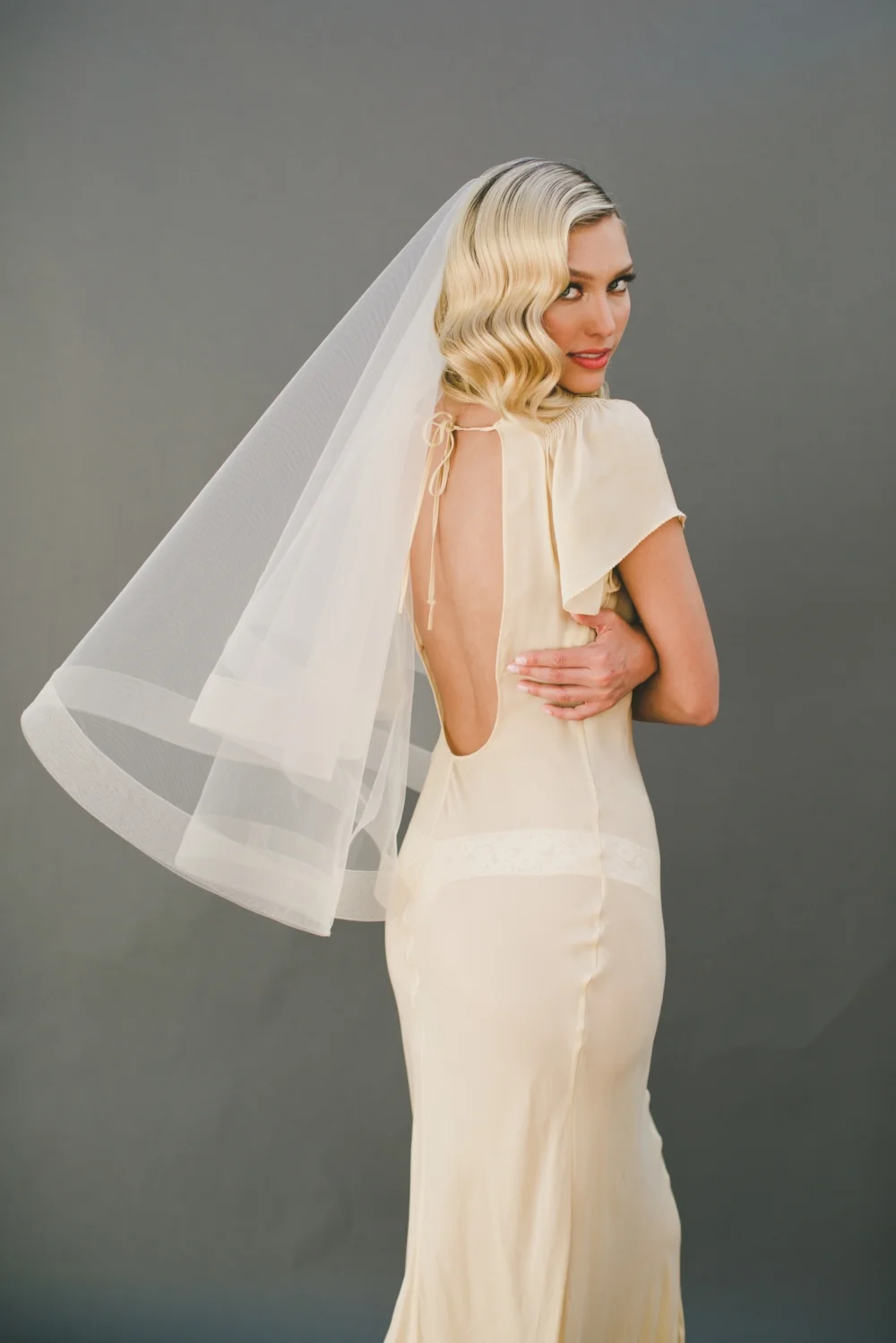 2" Horsehair Drop Wedding Veil #1203