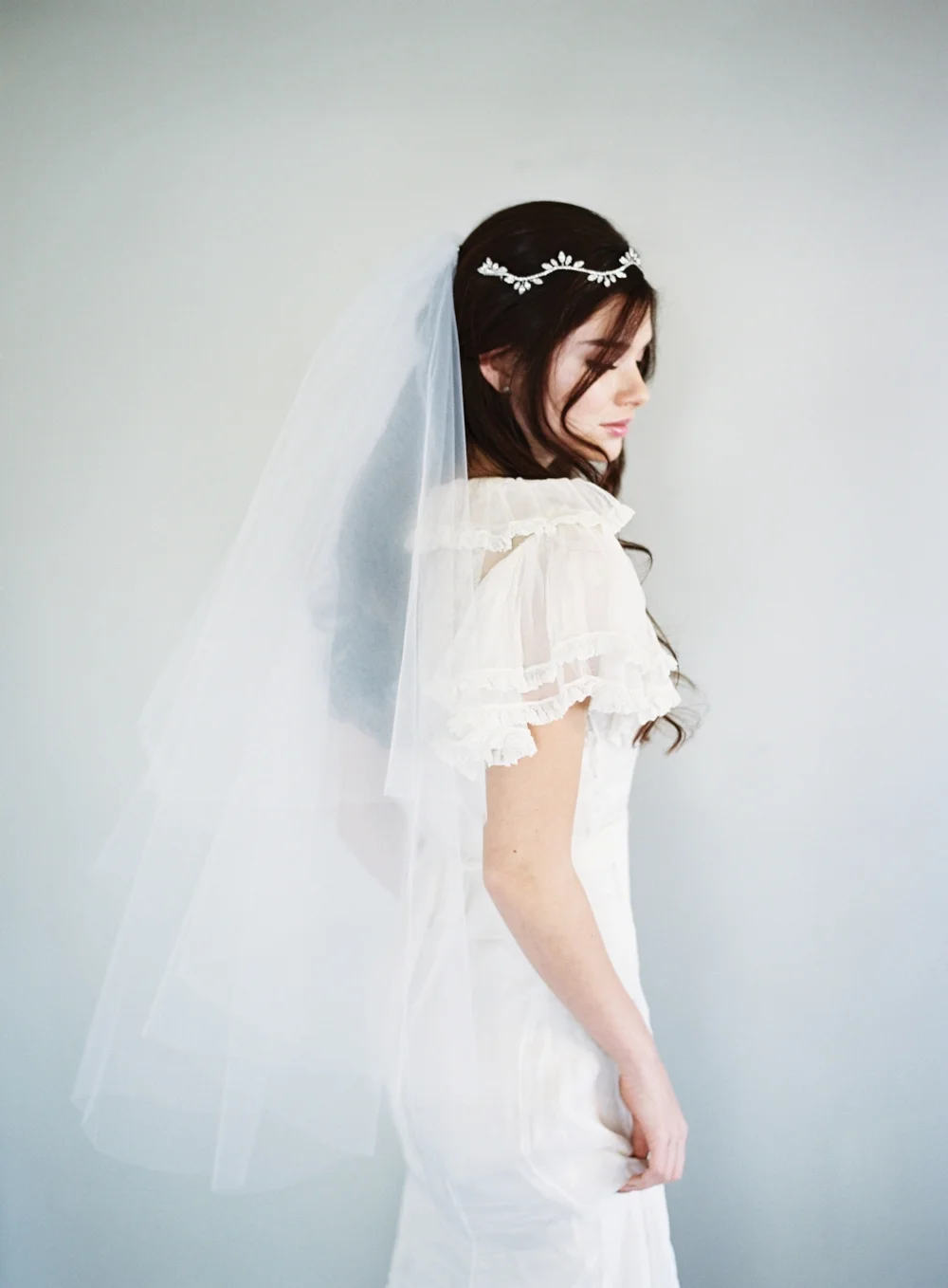 Drop Wedding Veil #1106 + Gather