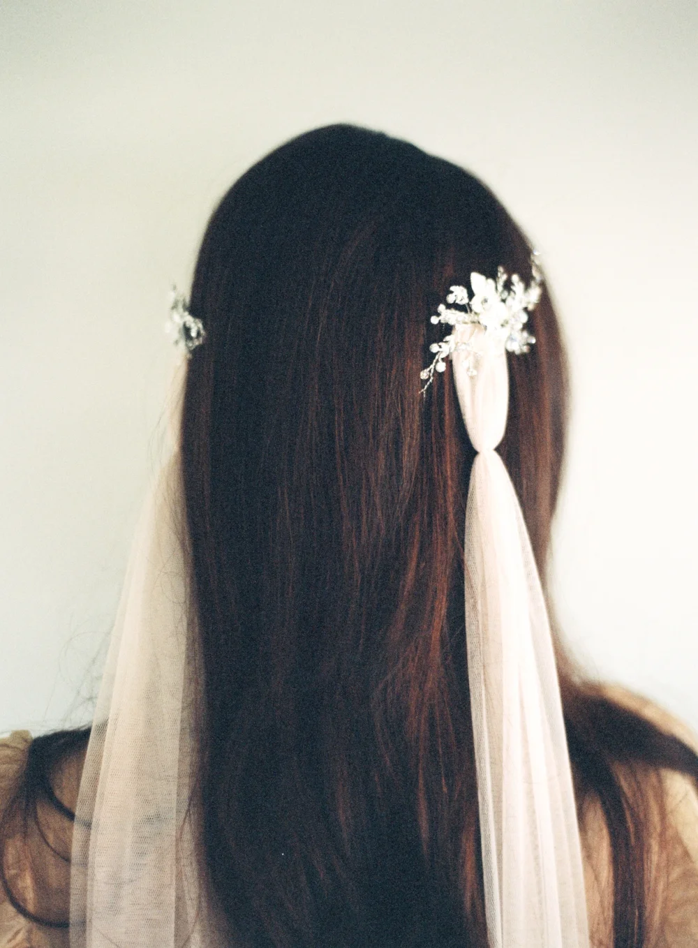 English Net Drape Wedding Veil #1634