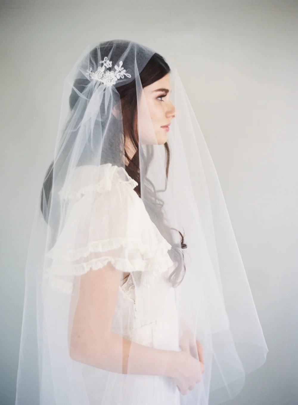 Lace Juliet Cap Veil #1624
