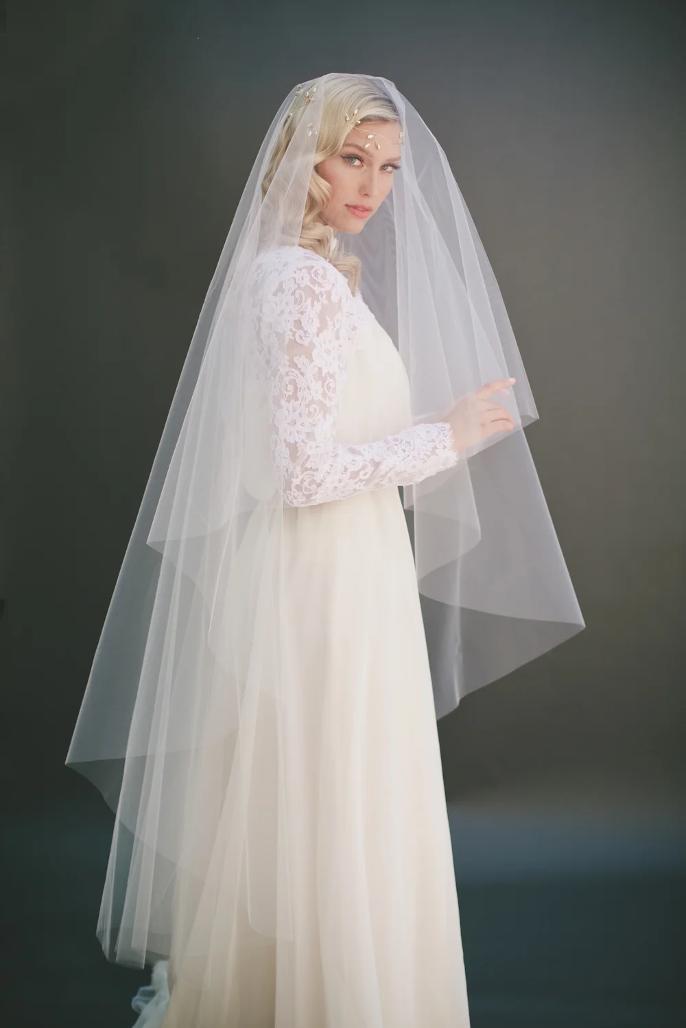 Cathedral Drop Wedding Veil #1106
