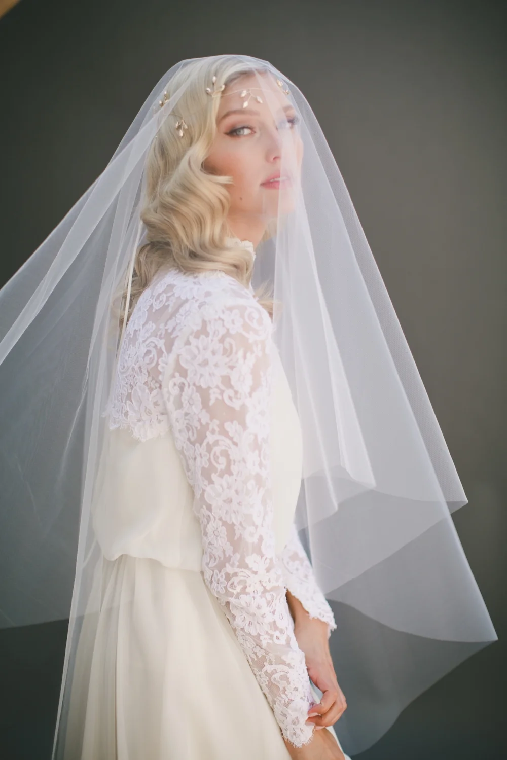 Cathedral Drop Wedding Veil #1106