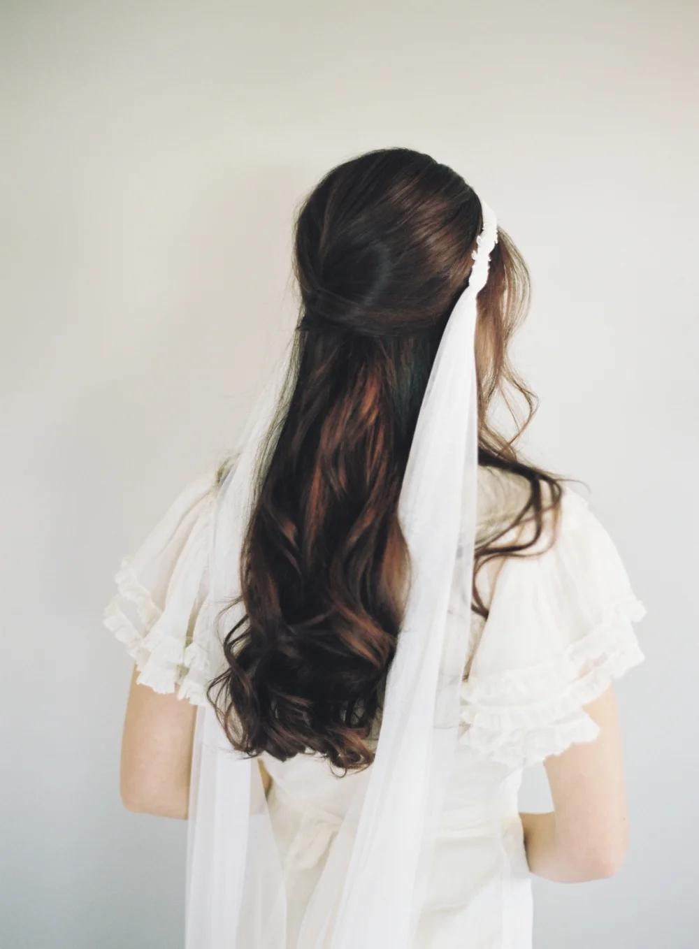 Grecian English Net Lace Drape Veil #1633
