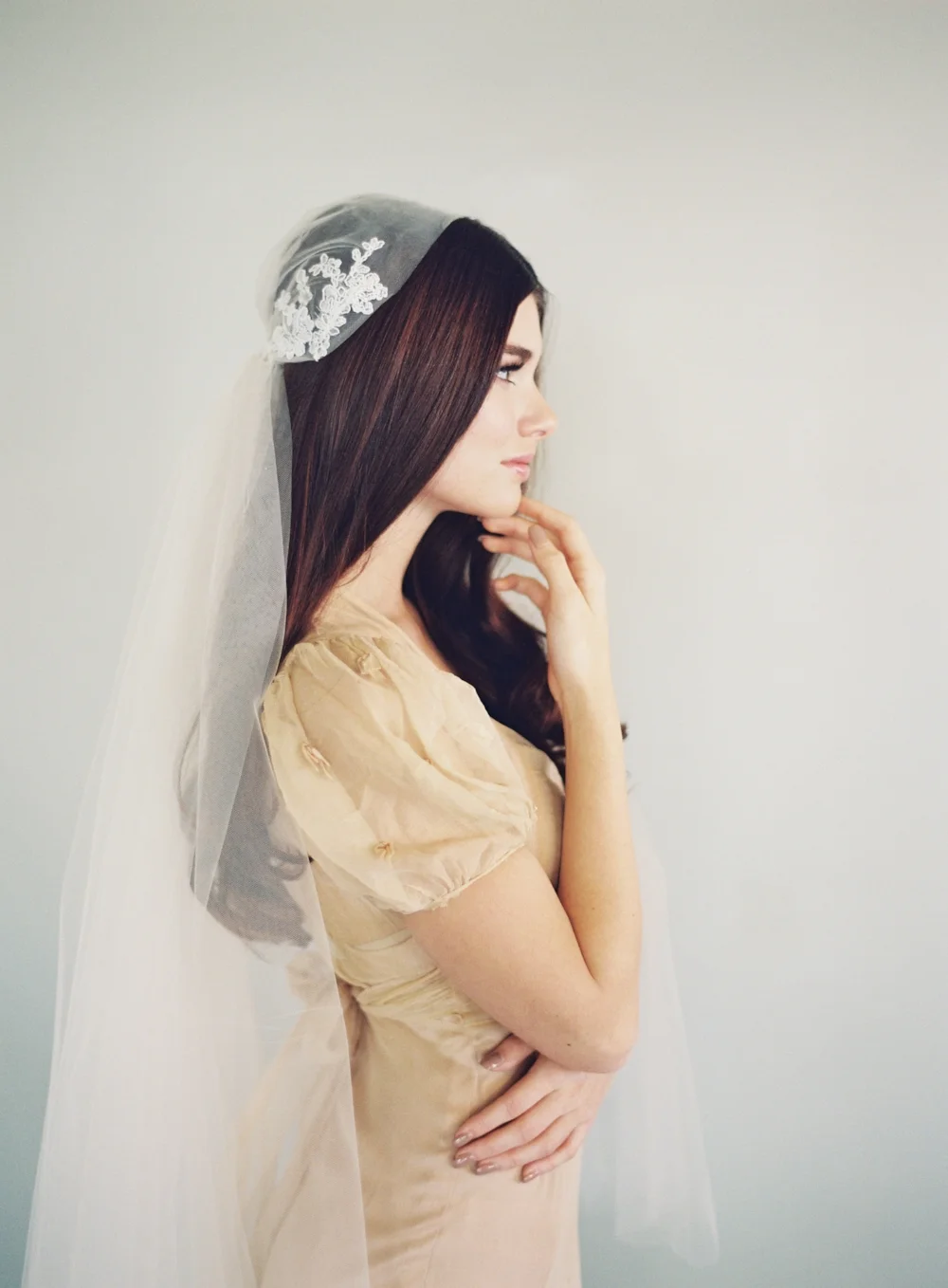 Lace Juliet Cap Veil #1627