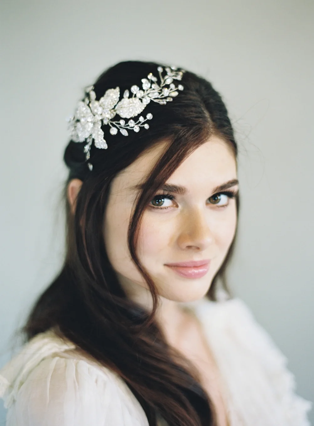 Floral Crystal Bridal Hair Comb #1603