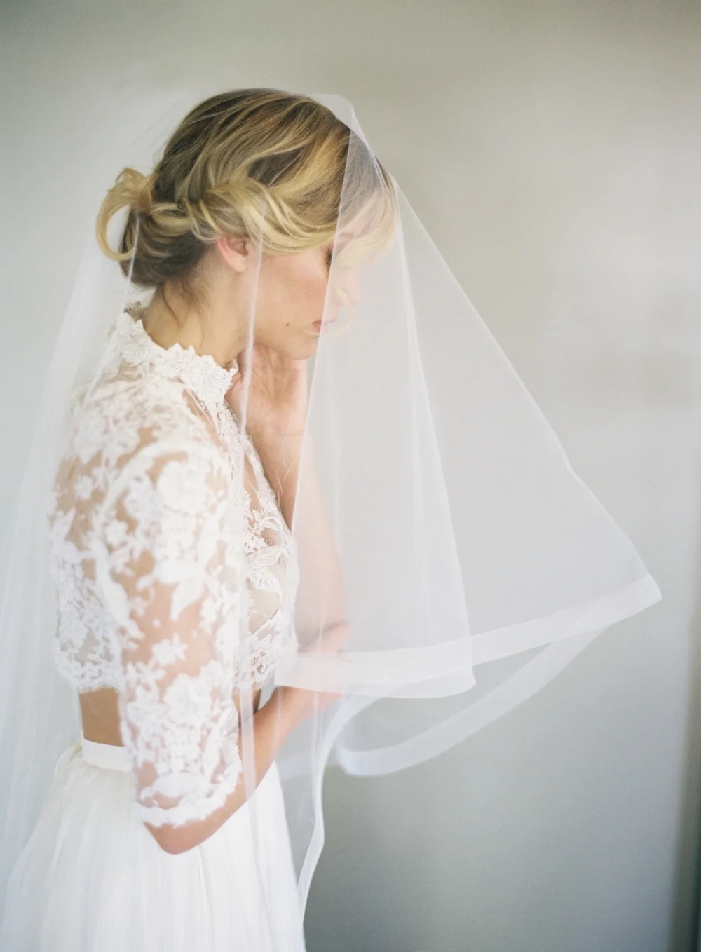 Horsehair Drop Wedding Veil #1203