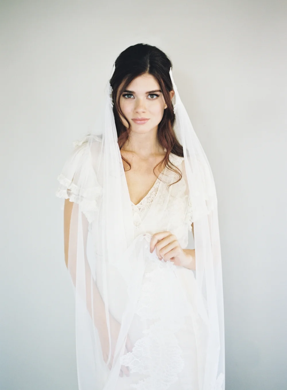English Net Lace Drape Veil #1647